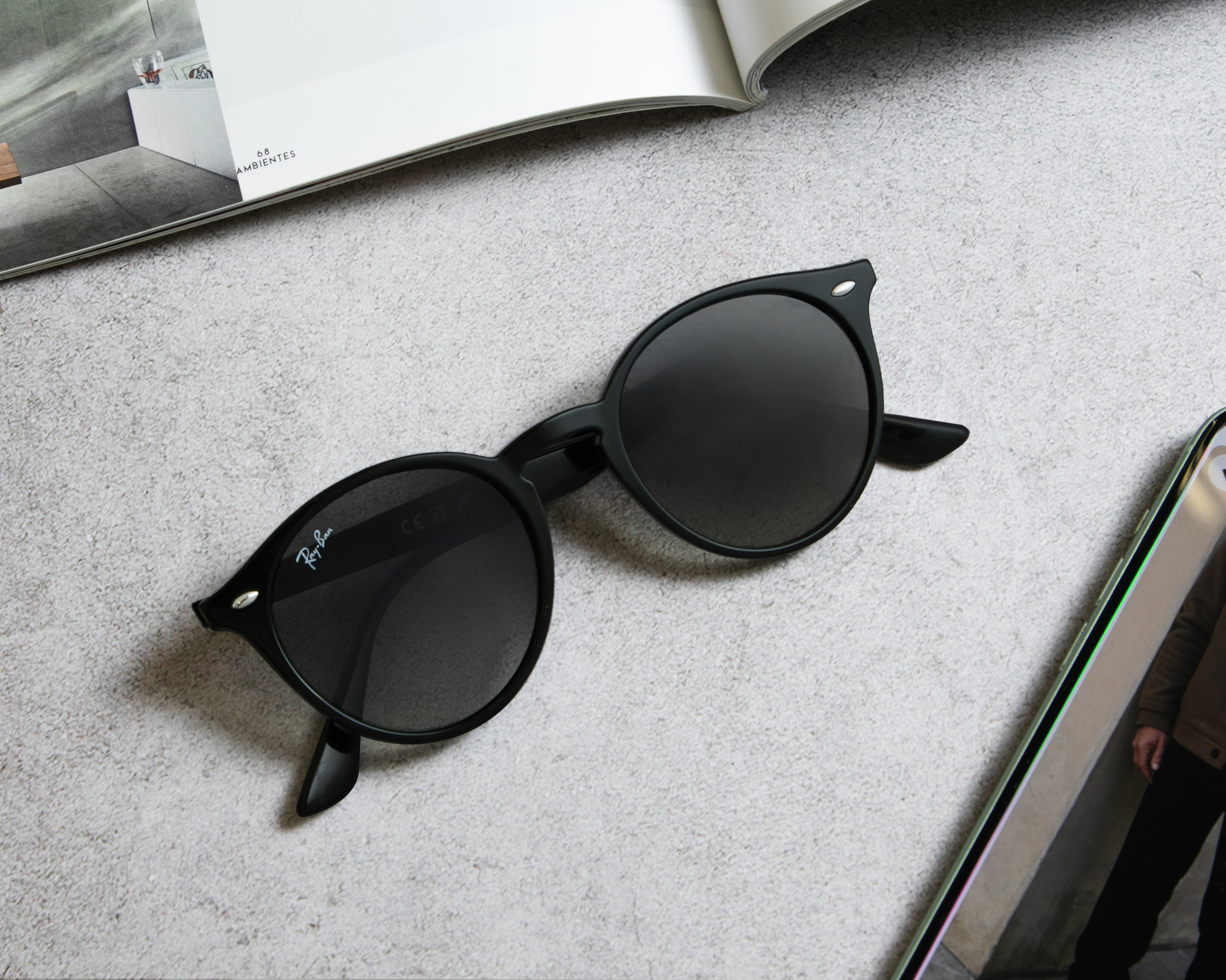 Foto 7 pulgar | Foto 6 | Lentes de Sol para Hombre Ray-Ban Redondos Negro