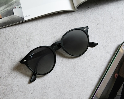 Foto 6 | Foto 6 | Lentes de Sol para Hombre Ray-Ban Redondos Negro