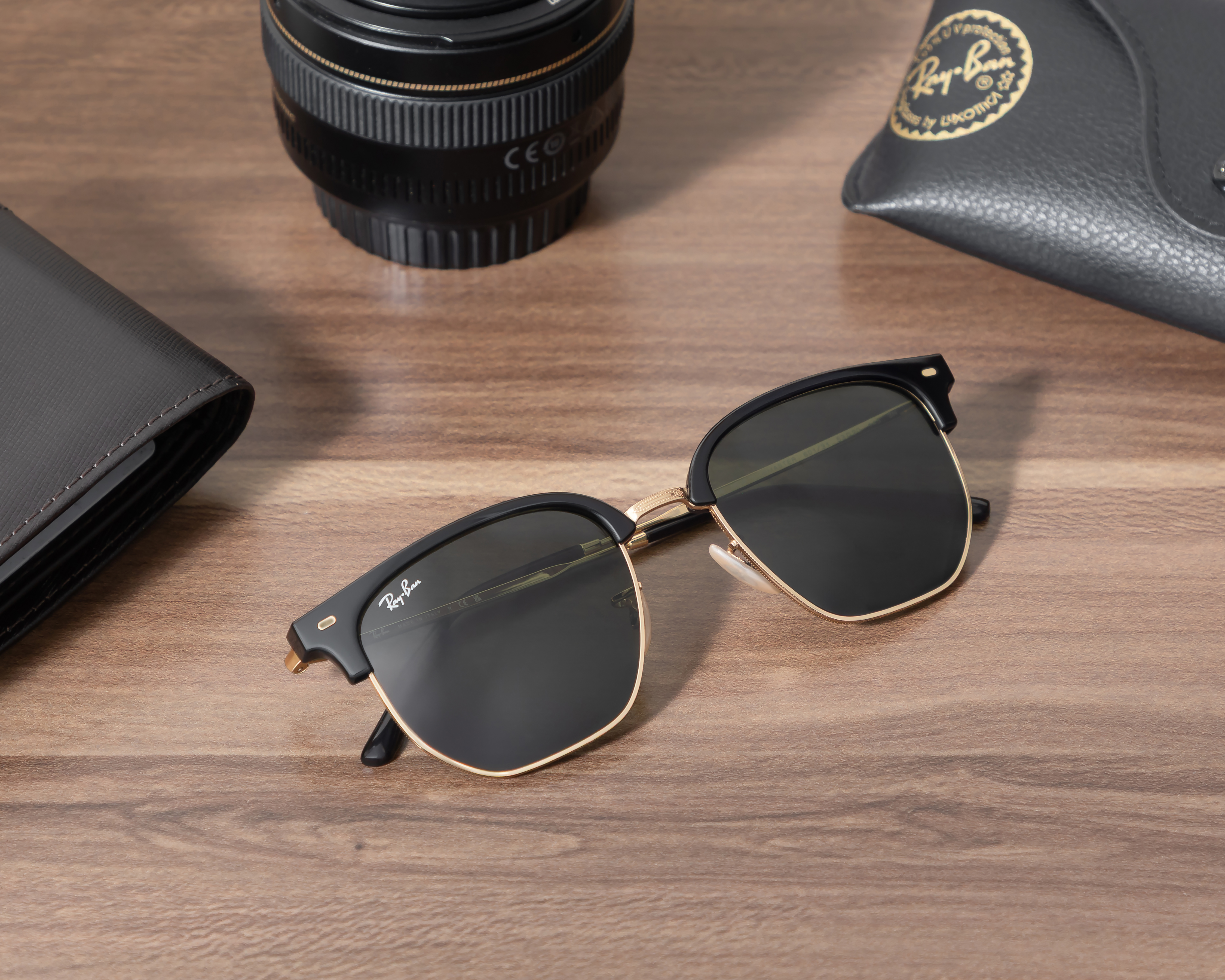 Foto 7 pulgar | Foto 6 | Lentes de Sol Unisex Ray-Ban Hexagonal Negro