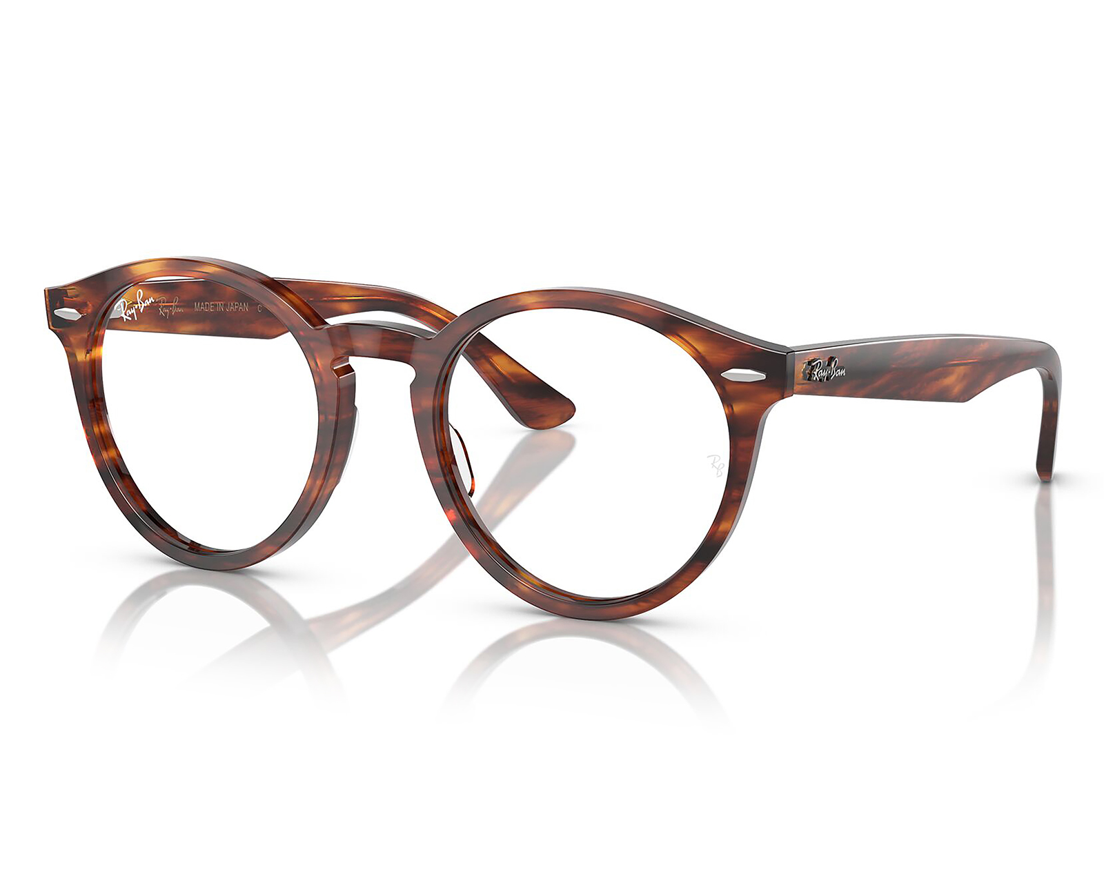 Armazón Oftálmico Unisex Ray-Ban Redondo Carey