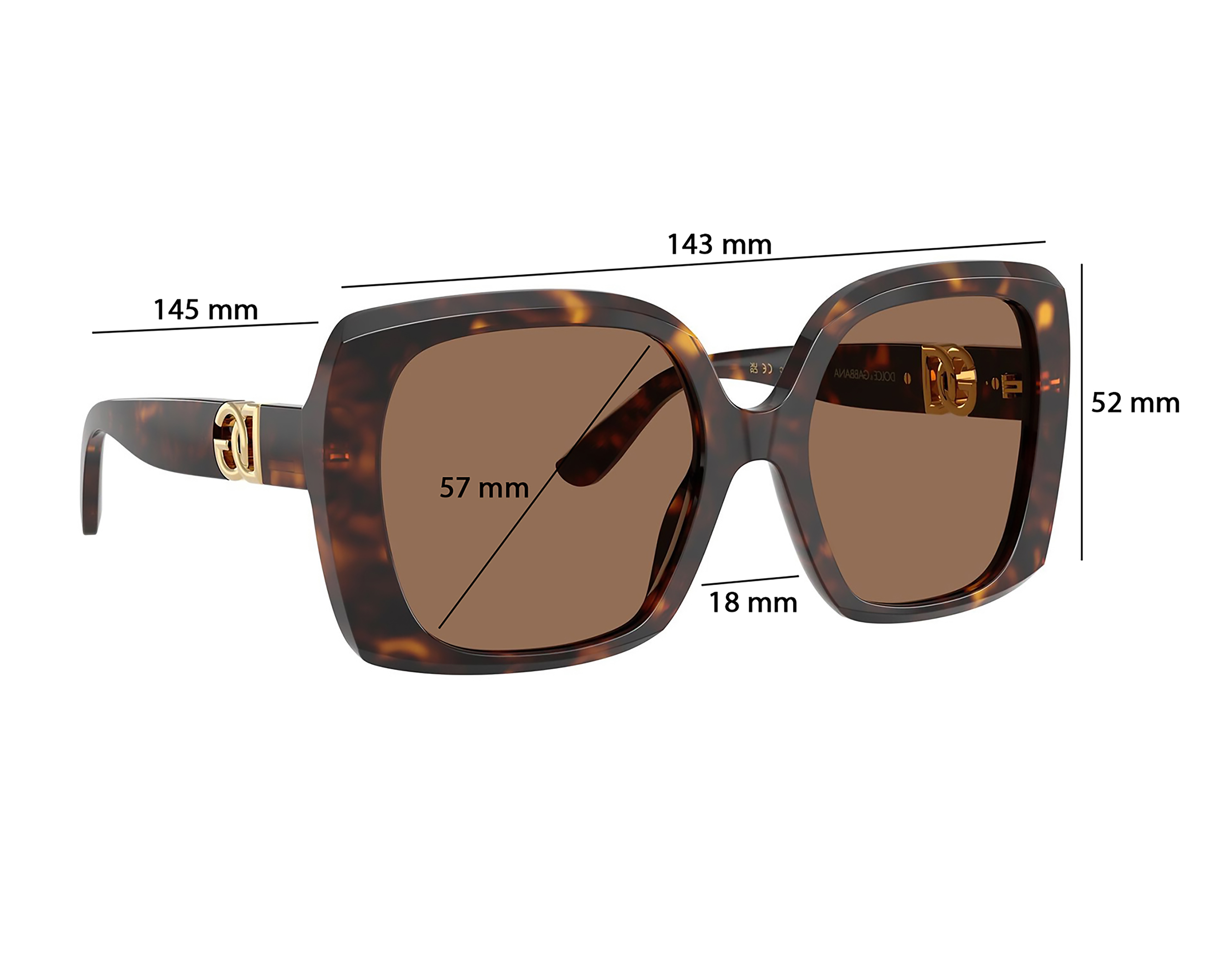 Foto 7 | Foto 7 | Lentes de Sol para Mujer Dolce & Gabbana Cuadrados Carey