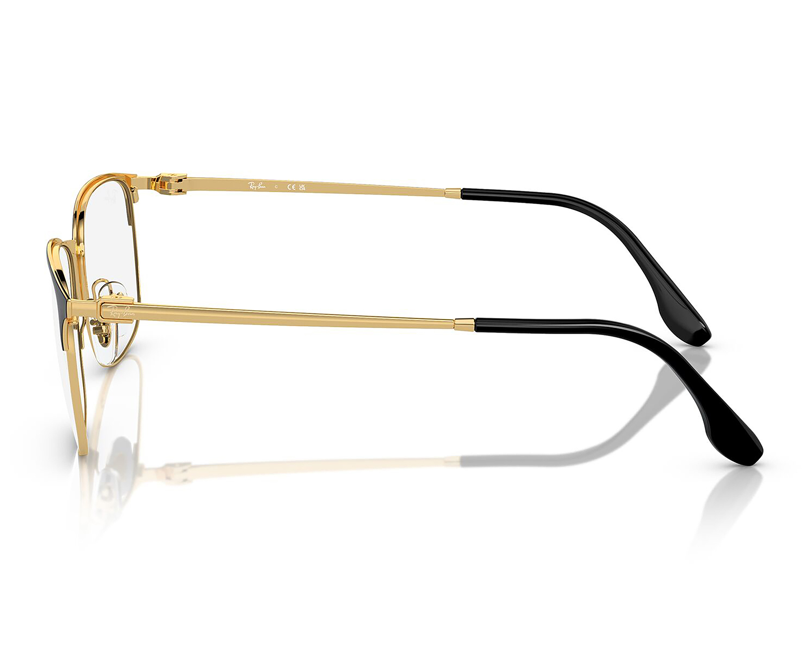 Foto 5 pulgar | Foto 4 | Armazón Oftálmico Unisex Ray-Ban Rectangular Dorado