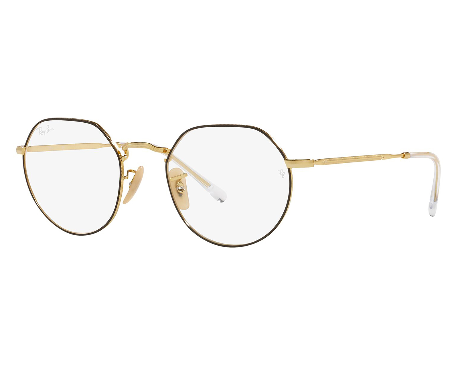 Armazón Oftálmico Unisex Ray-Ban Redondo Dorado