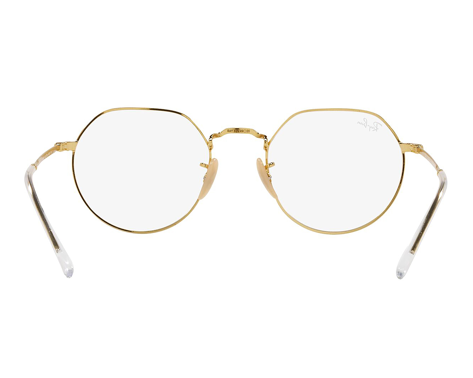Foto 4 pulgar | Foto 3 | Armazón Oftálmico Unisex Ray-Ban Redondo Dorado
