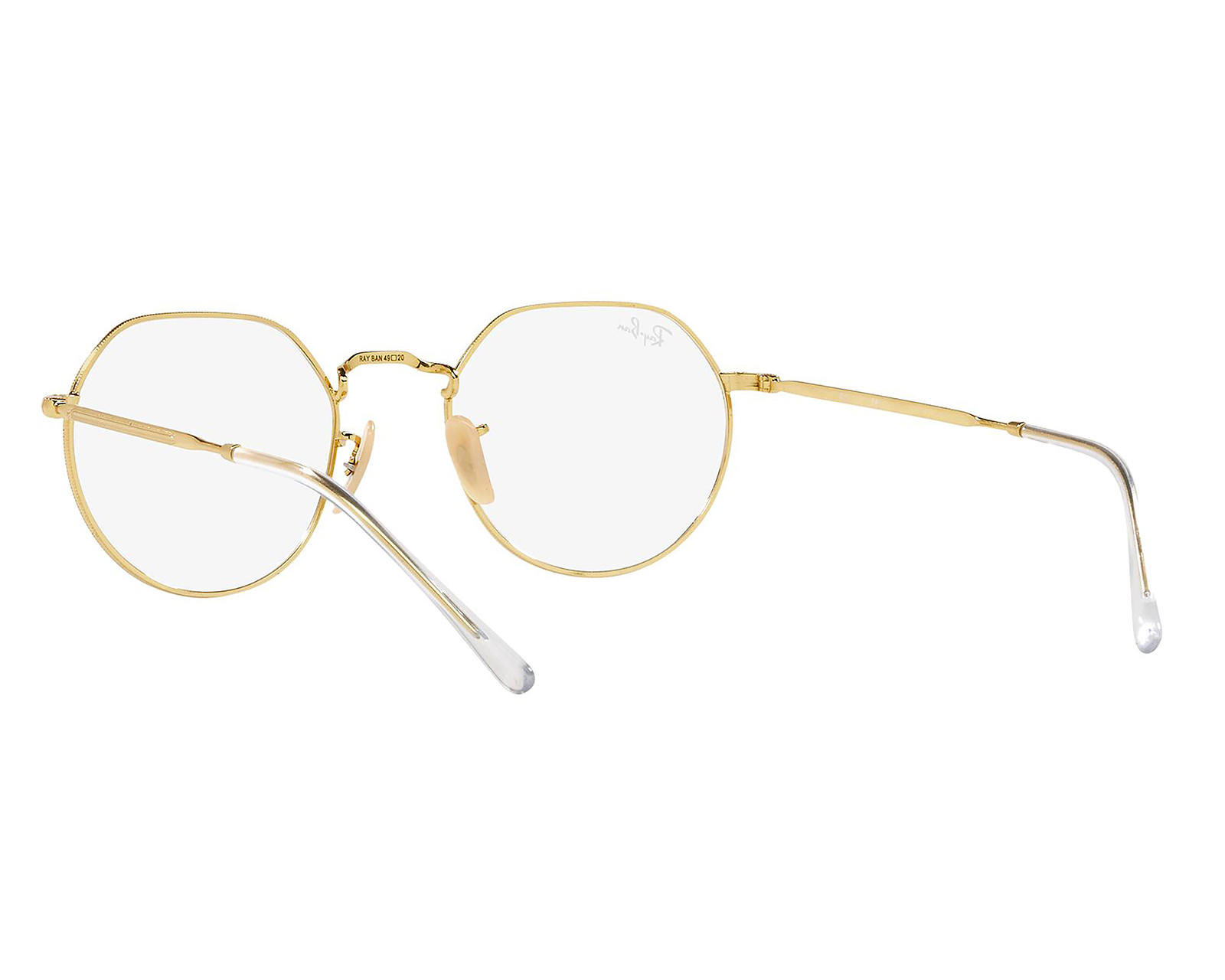 Foto 6 pulgar | Foto 5 | Armazón Oftálmico Unisex Ray-Ban Redondo Dorado