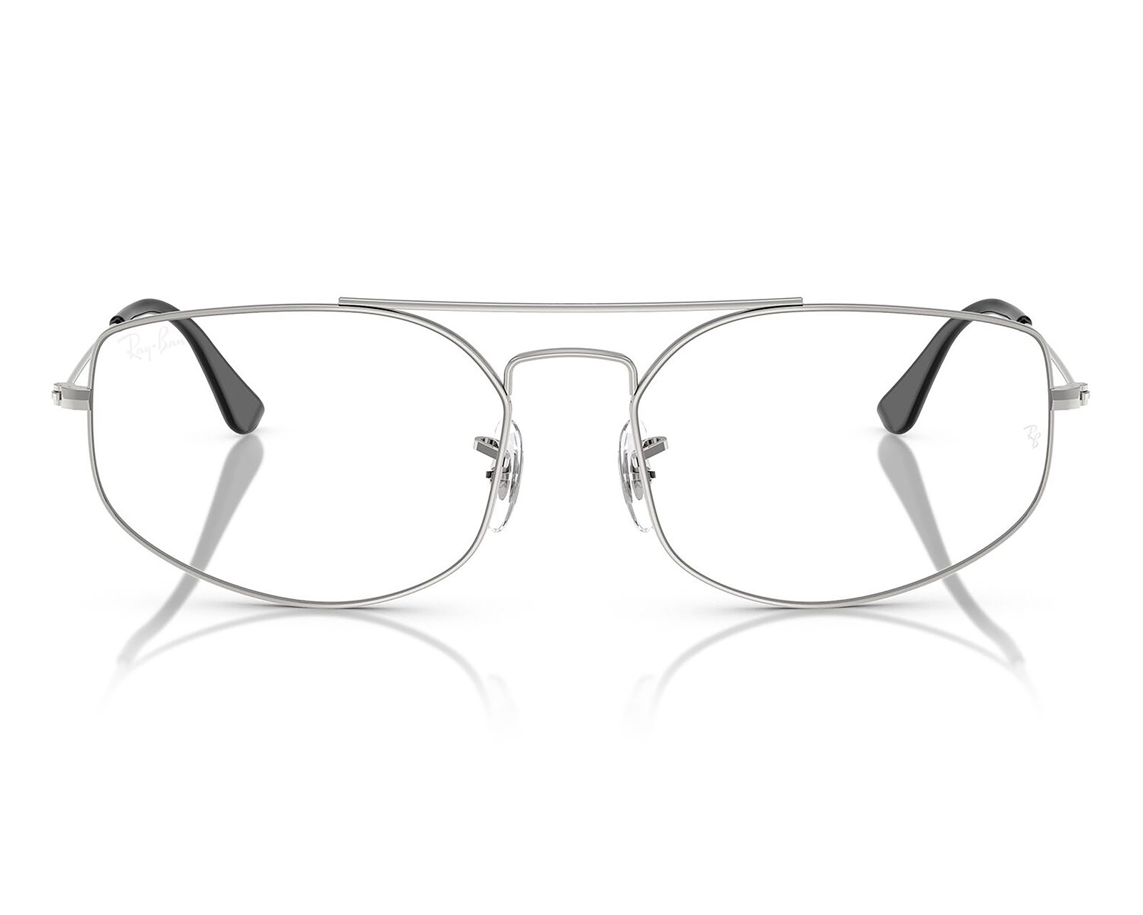 Foto 2 | Foto 2 | Armazón Oftálmico Unisex Ray-Ban Aviador Plateado