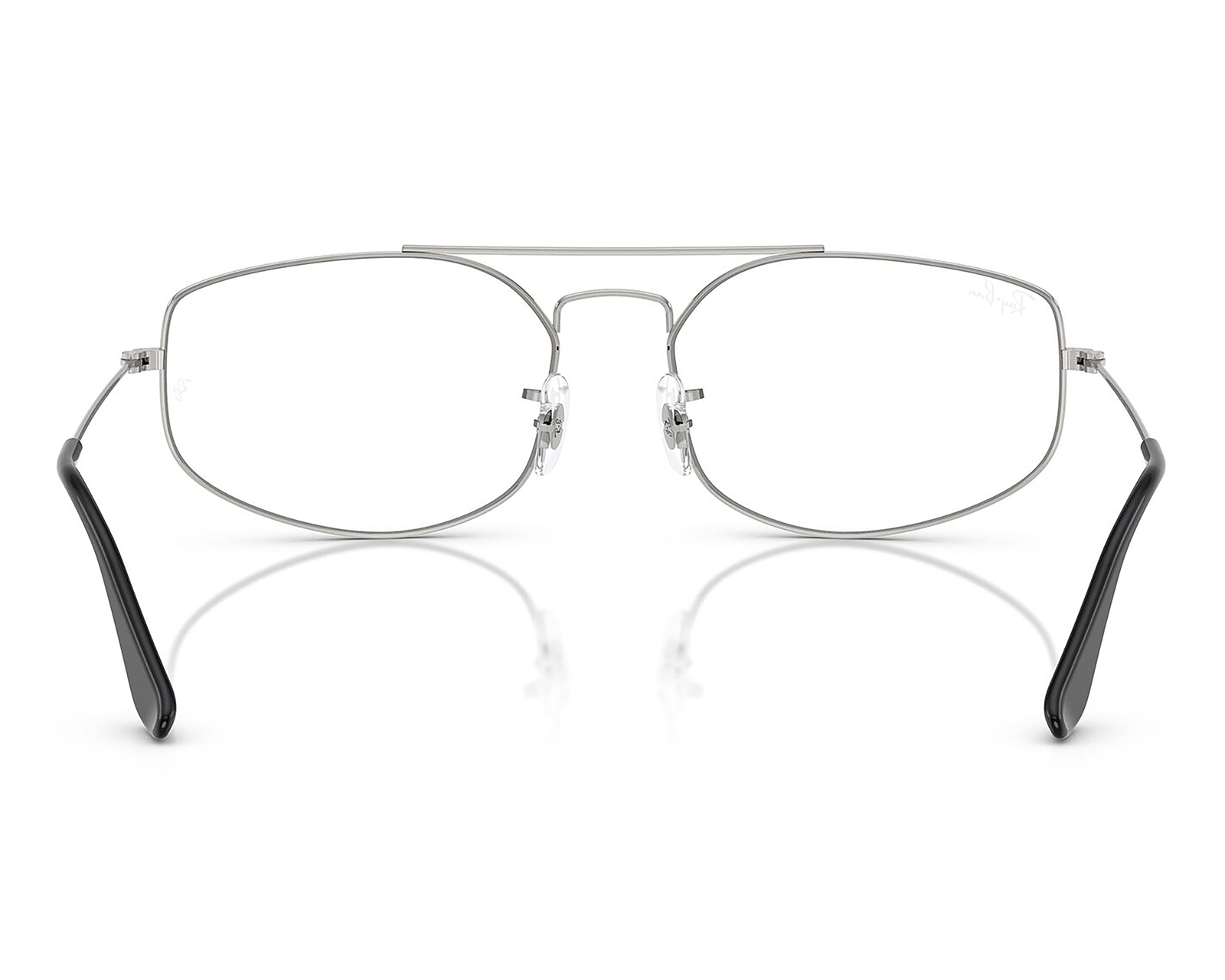 Foto 4 pulgar | Foto 3 | Armazón Oftálmico Unisex Ray-Ban Aviador Plateado