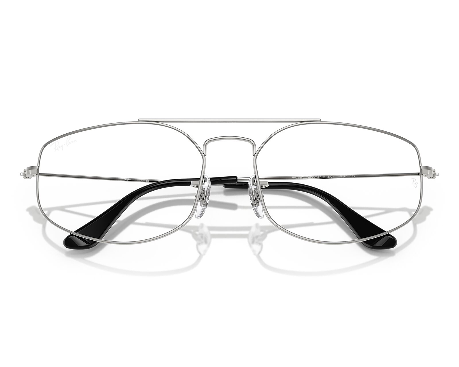 Foto 5 | Foto 5 | Armazón Oftálmico Unisex Ray-Ban Aviador Plateado