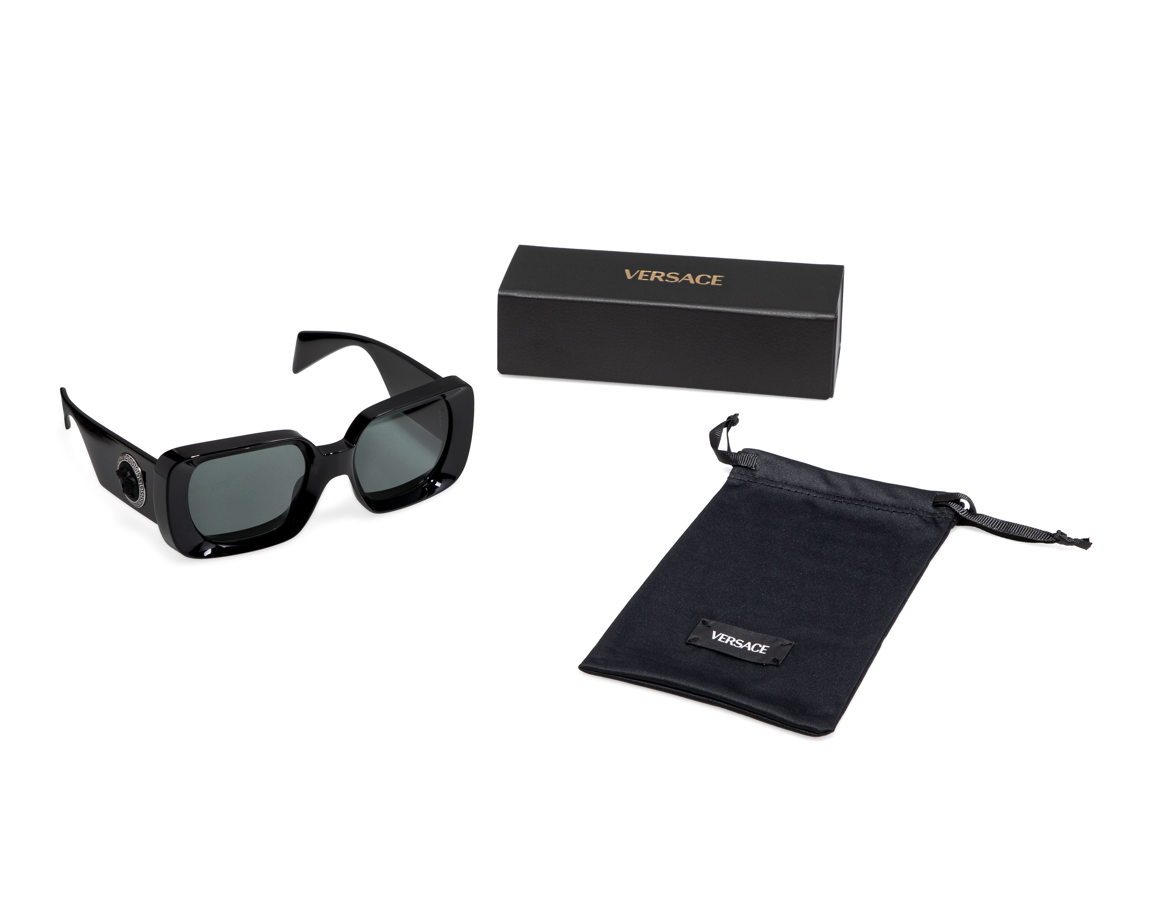 Foto 6 pulgar | Foto 5 | Lentes de Sol para Mujer Versace Rectangulares Negros