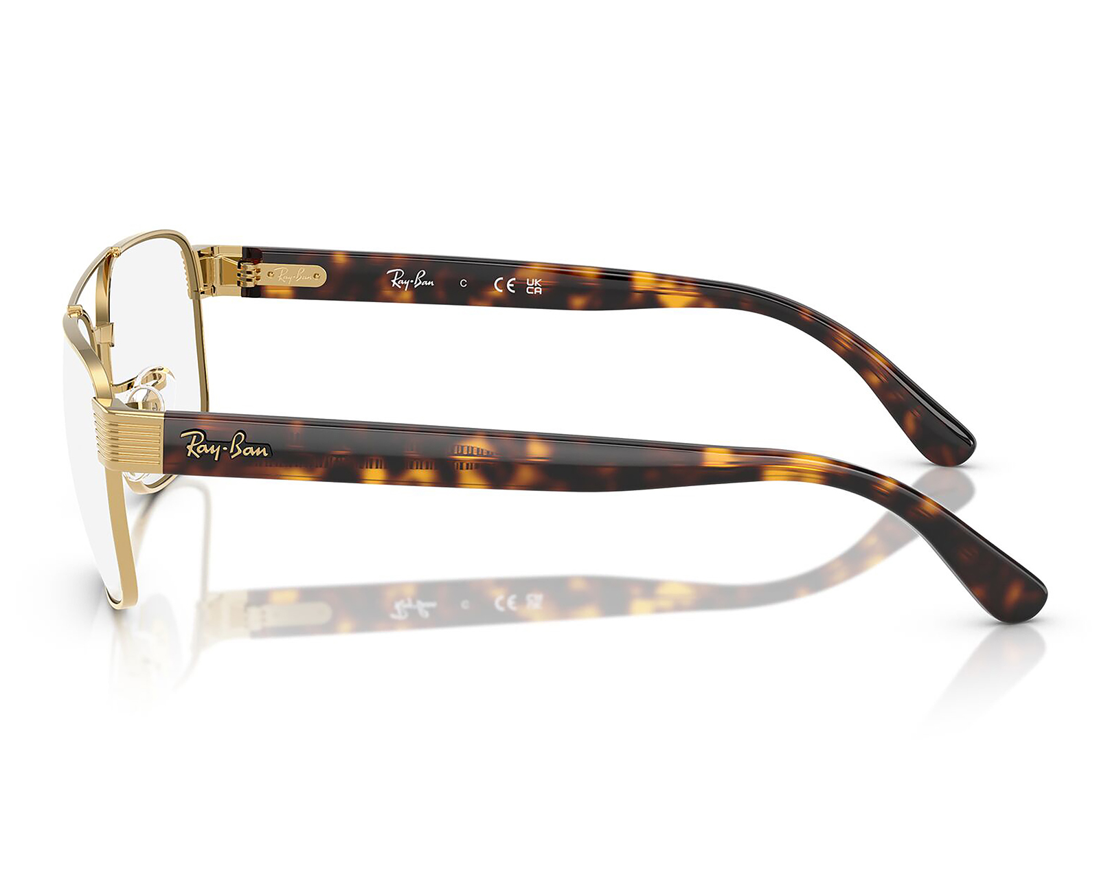 Foto 5 pulgar | Foto 4 | Armazón Oftálmico para Hombre Ray-Ban Cuadrado Dorado