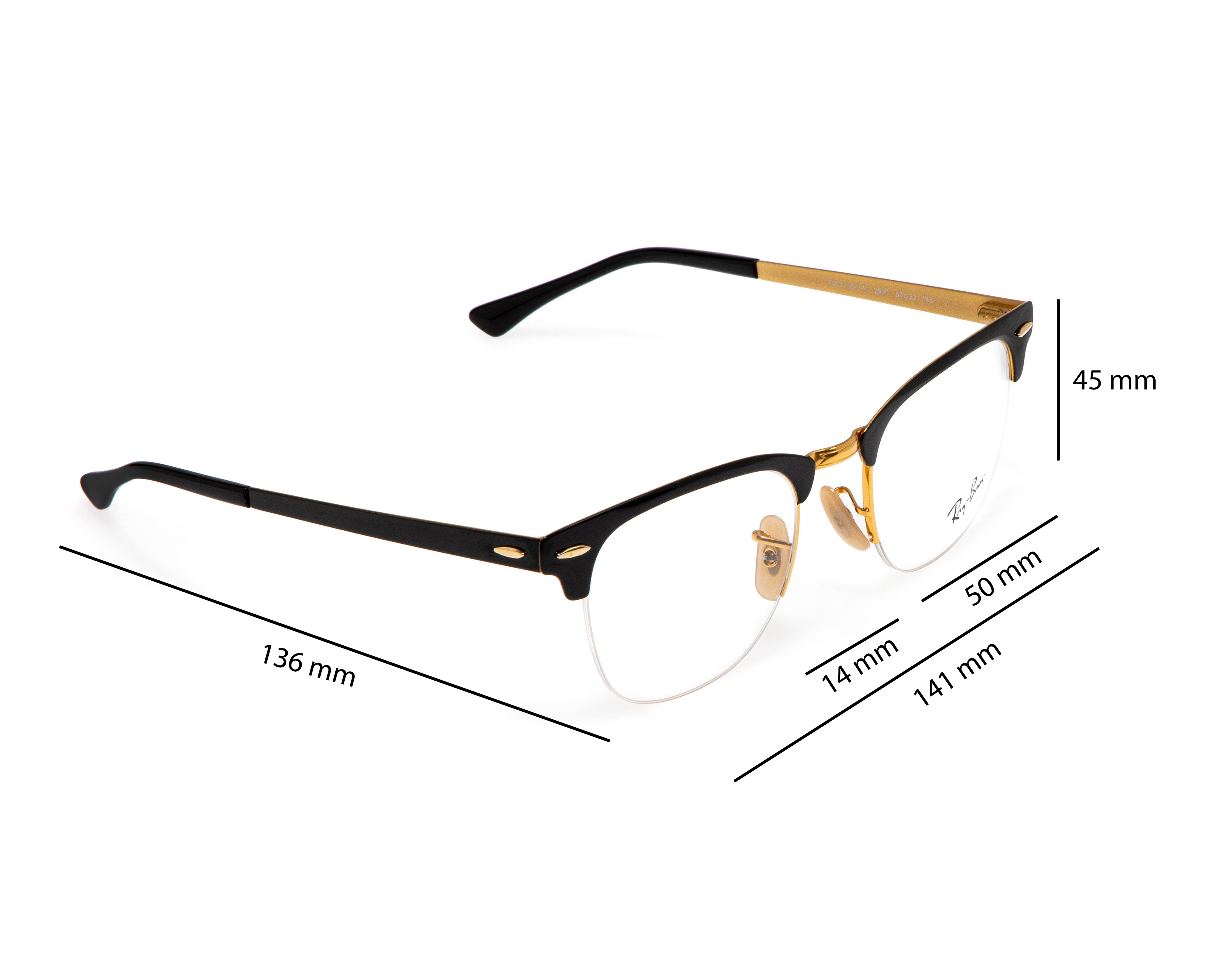 Foto 8 | Foto 8 | Armazón Oftálmico para Hombre Ray-Ban Cuadrado Negro