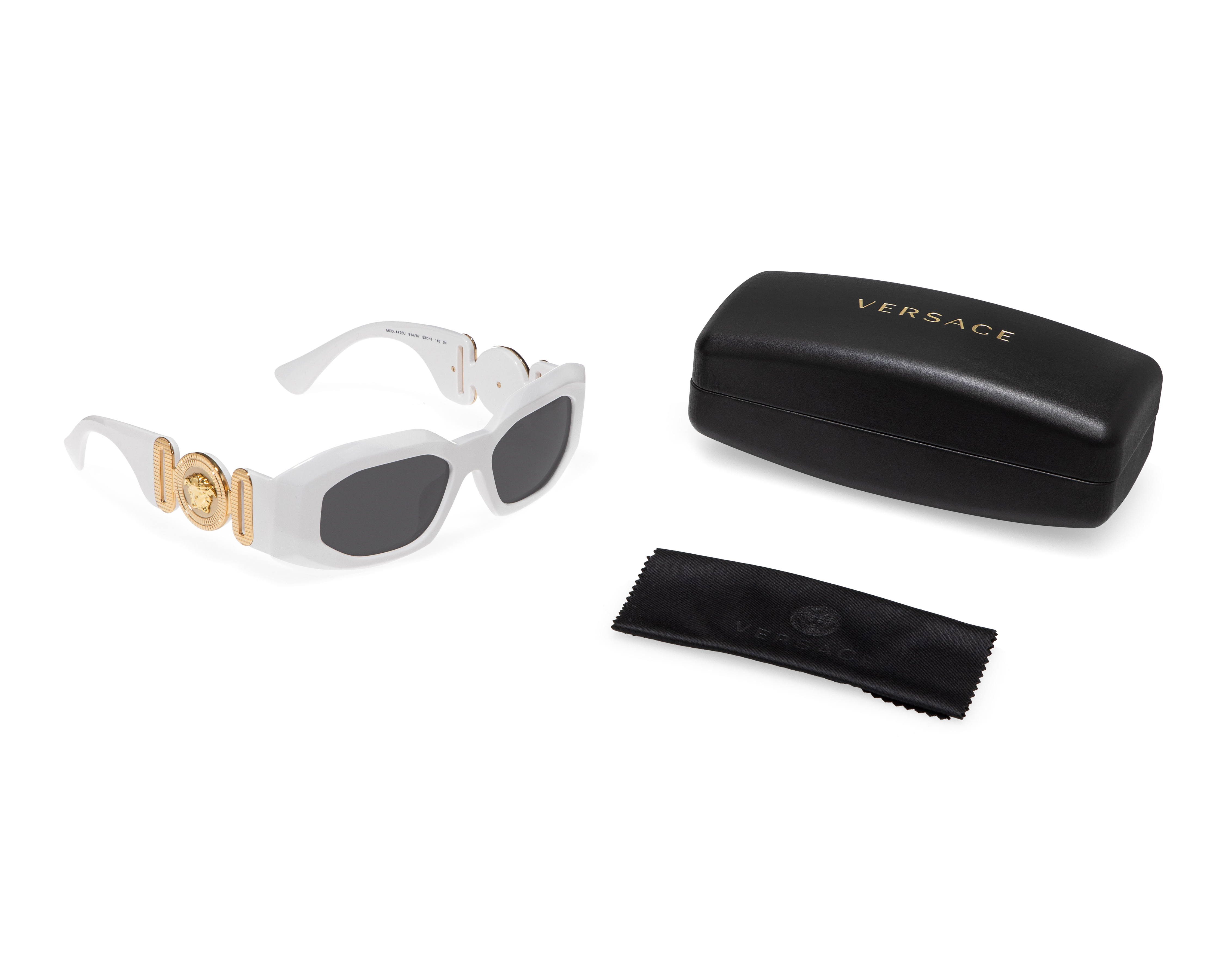 Foto 5 | Foto 5 | Lentes de Sol para Mujer Versace Rectangulares Blancos