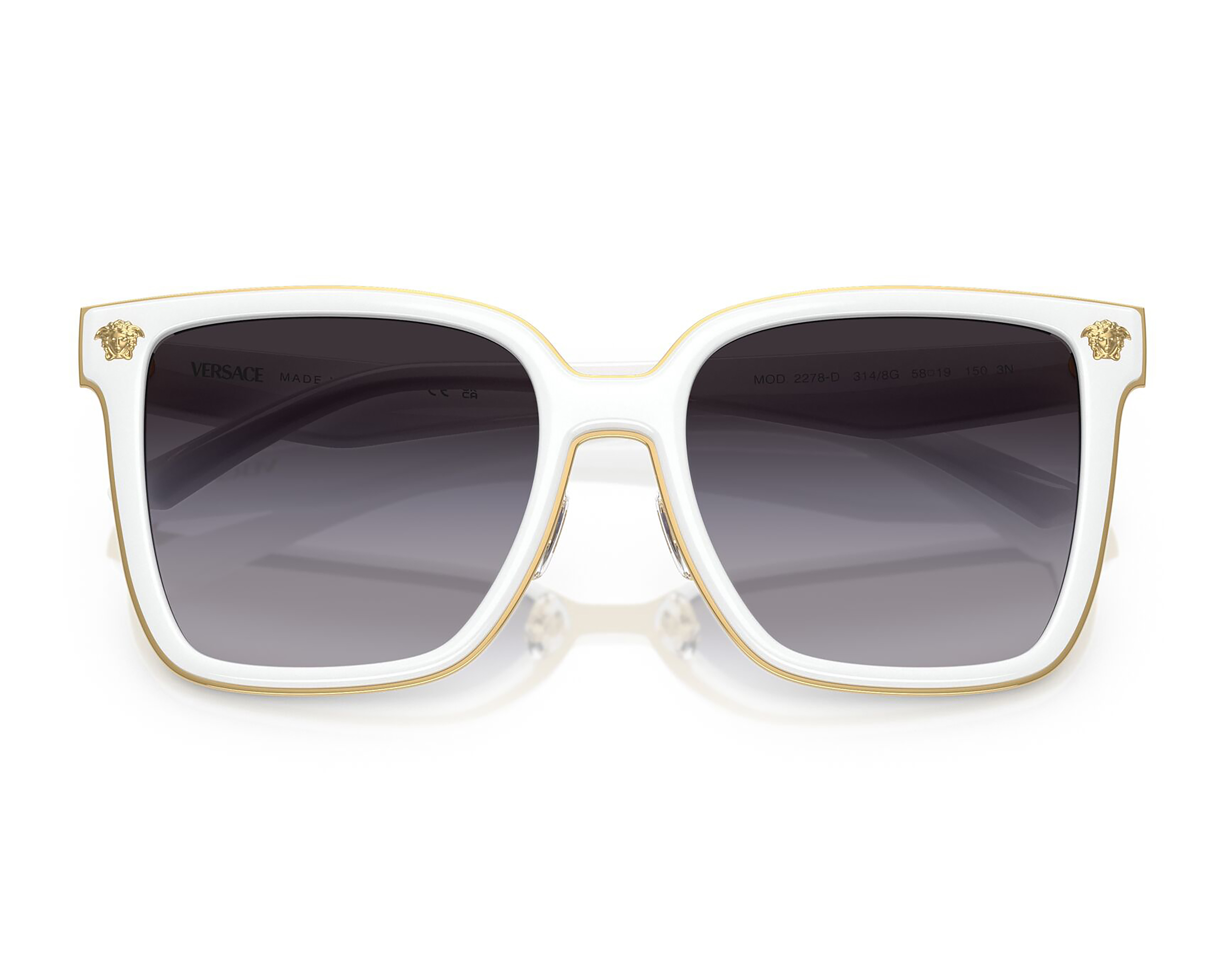 Foto 6 pulgar | Foto 5 | Lentes de Sol para Mujer Versace Cuadrados Blancos