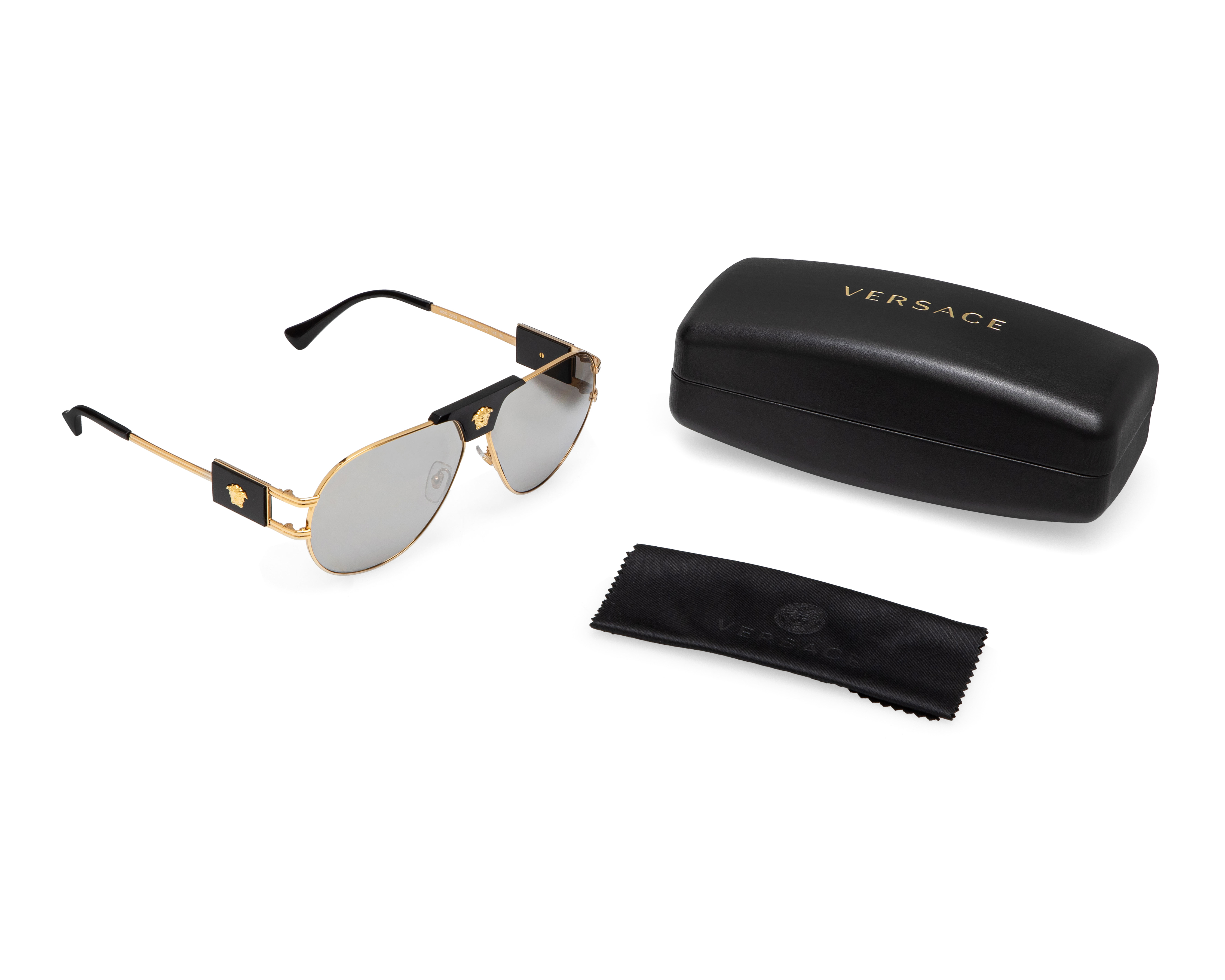 Foto 5 | Foto 5 | Lentes de Sol Unisex Versace Aviador Dorados