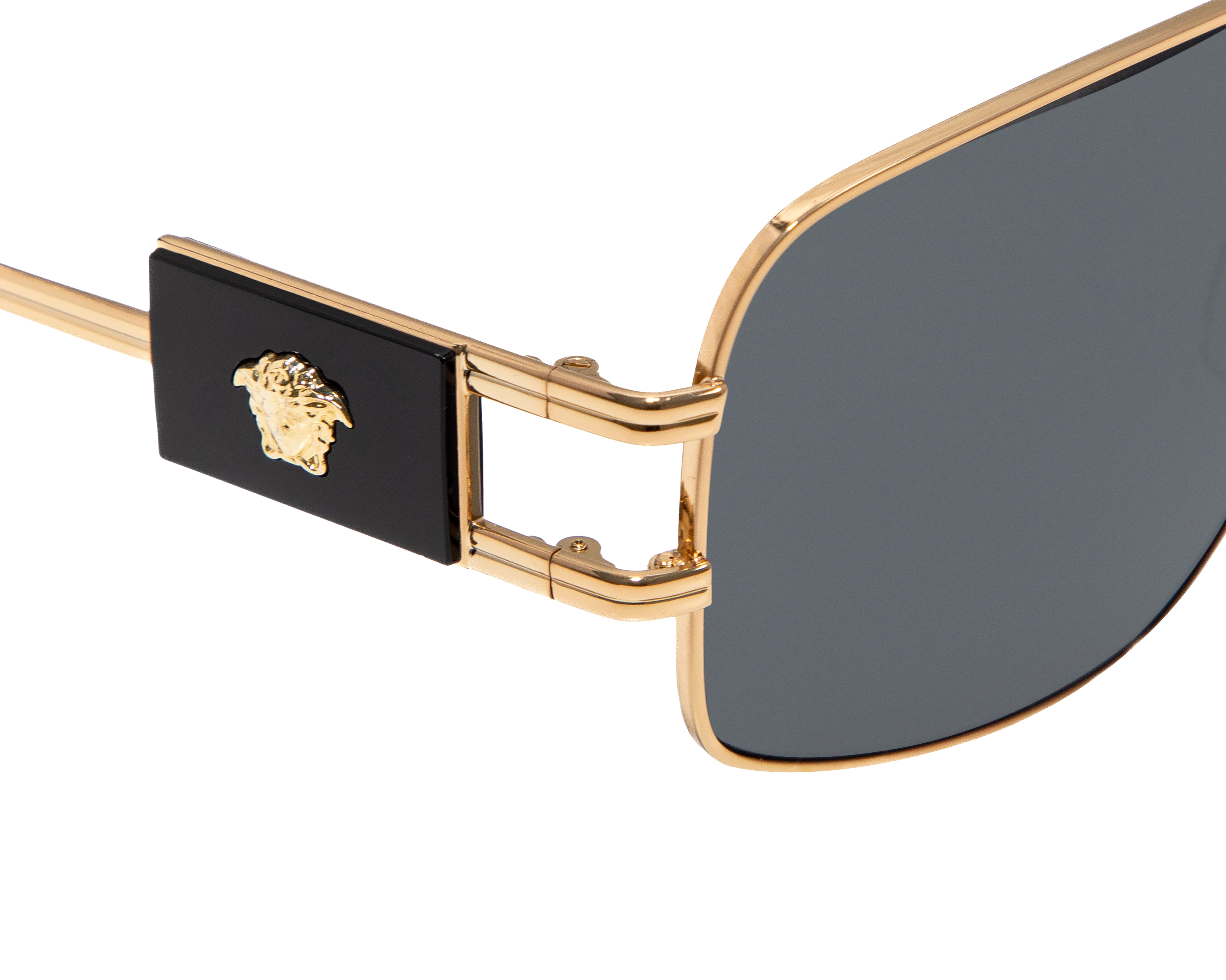 Foto 5 pulgar | Foto 4 | Lentes de Sol Unisex Versace Aviador Dorados