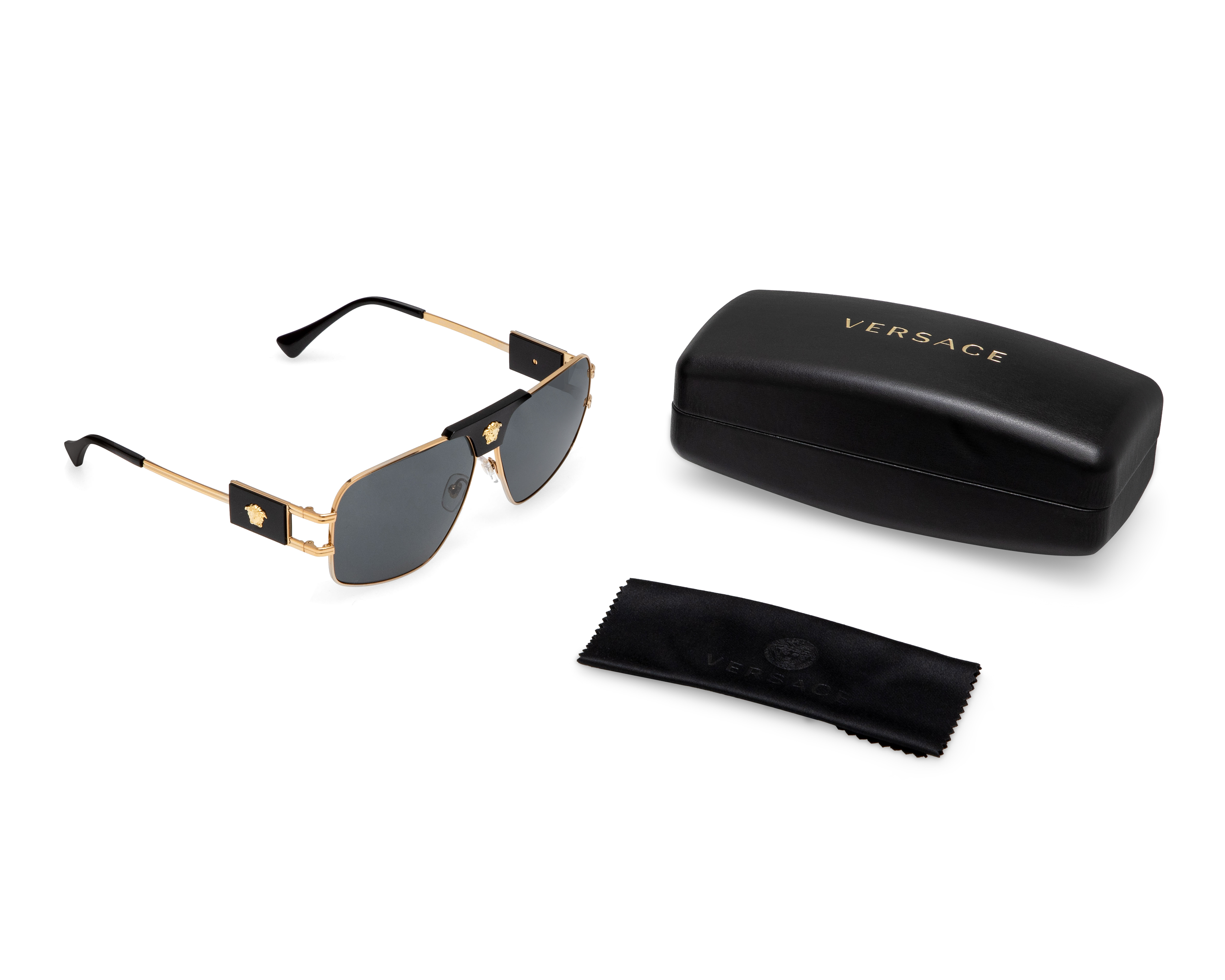 Foto 5 | Foto 5 | Lentes de Sol Unisex Versace Aviador Dorados