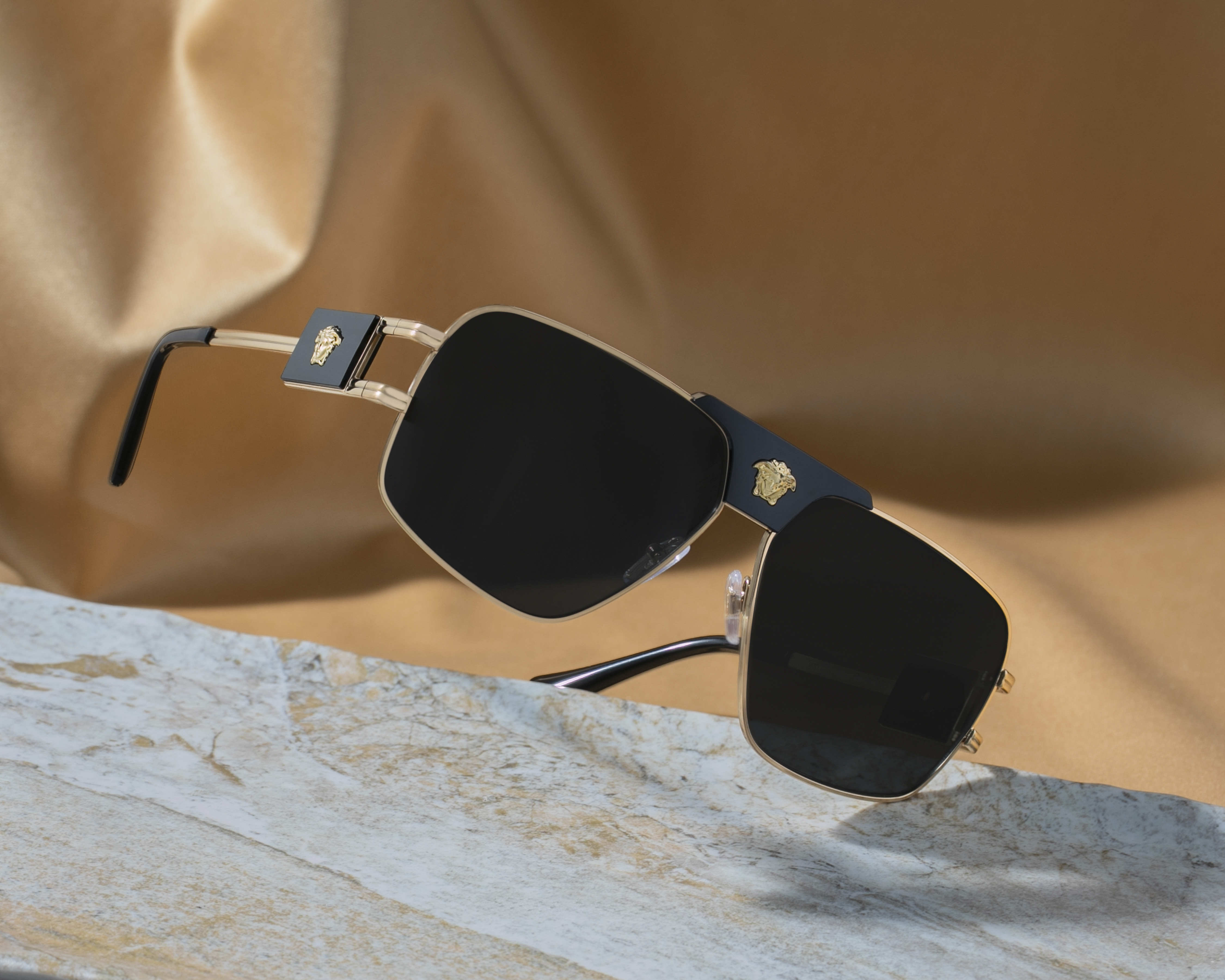 Foto 6 | Foto 6 | Lentes de Sol Unisex Versace Aviador Dorados