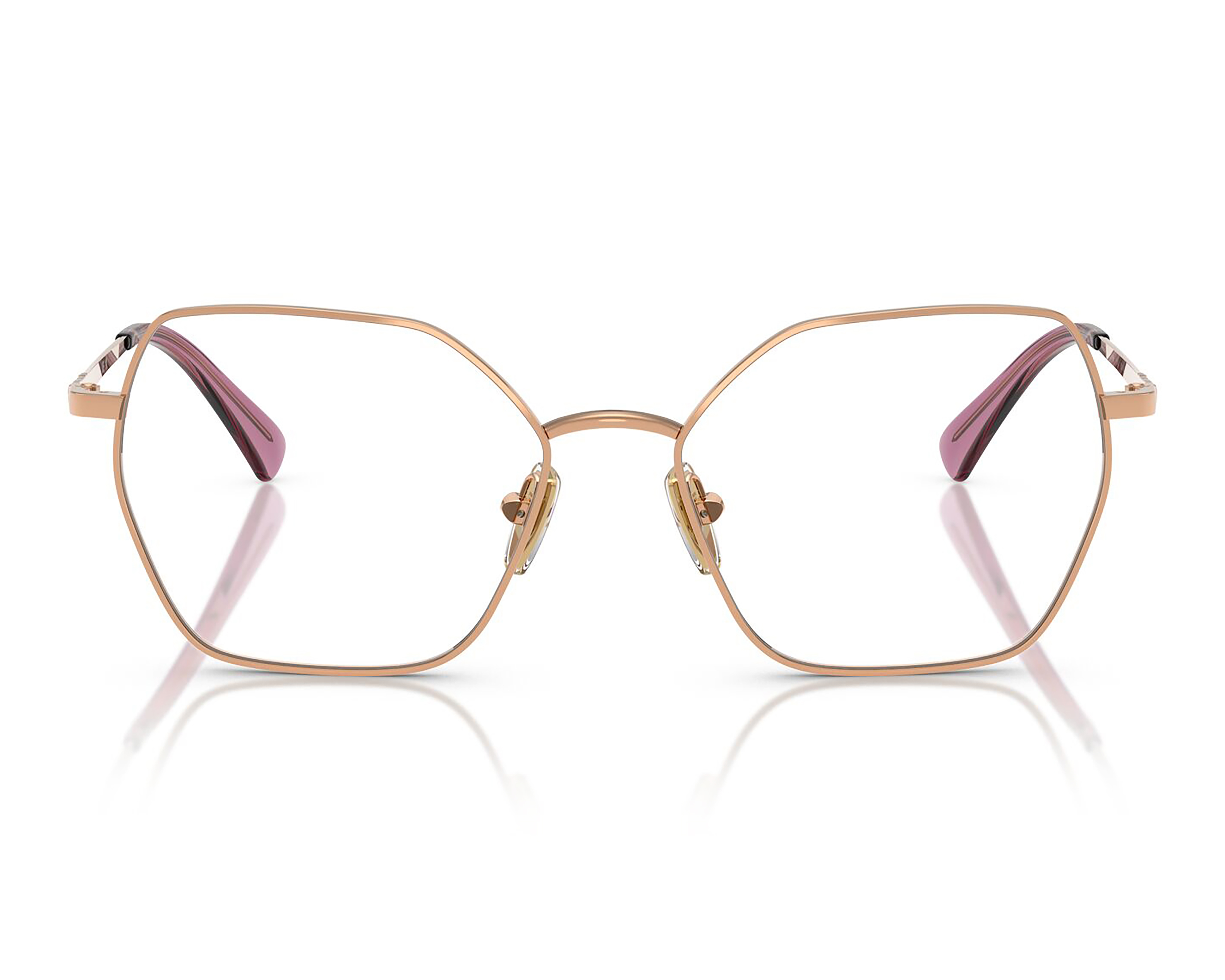 Foto 3 pulgar | Foto 2 | Armazón Oftálmico para Mujer Vogue Hexagonal Dorado