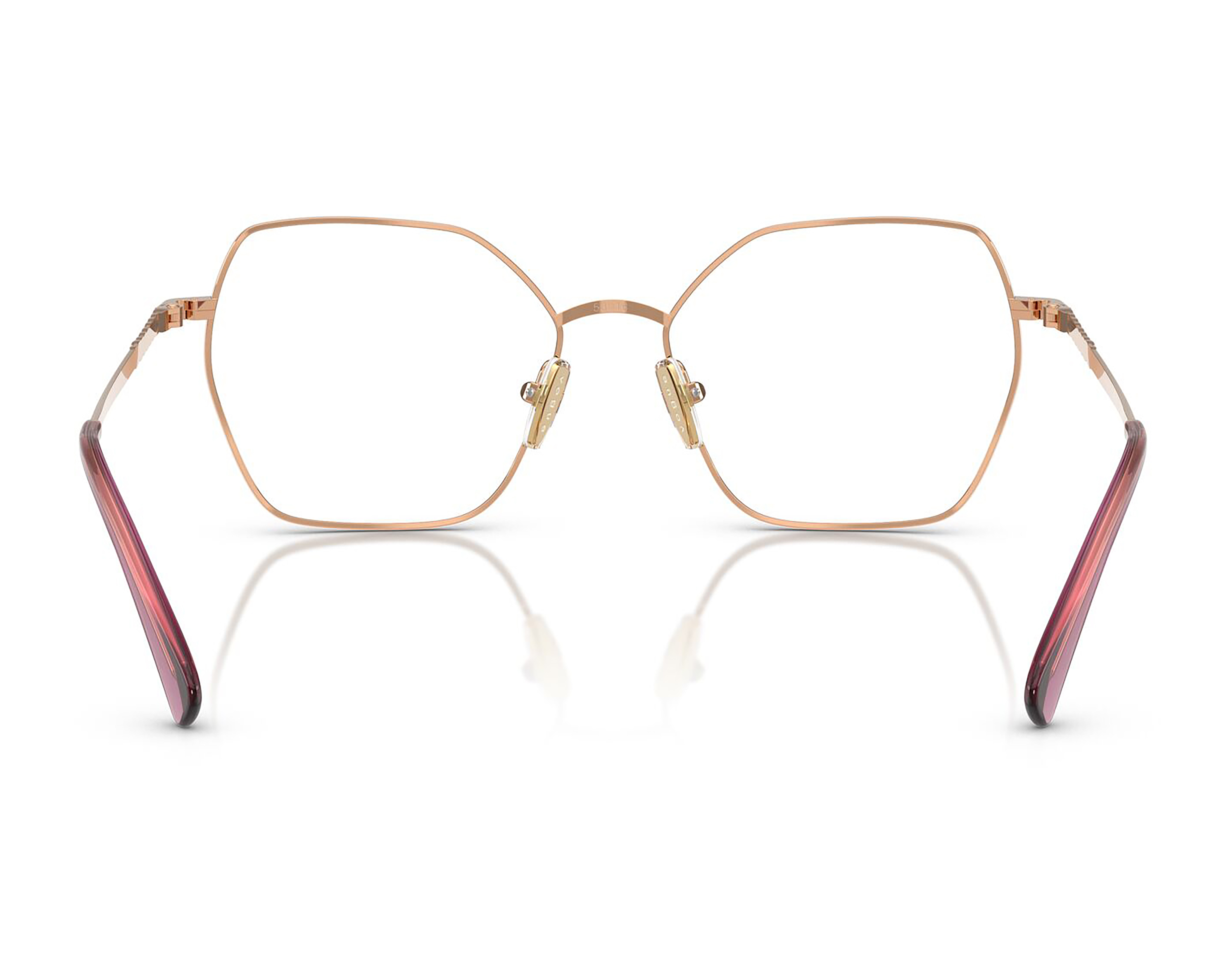 Foto 4 pulgar | Foto 3 | Armazón Oftálmico para Mujer Vogue Hexagonal Dorado