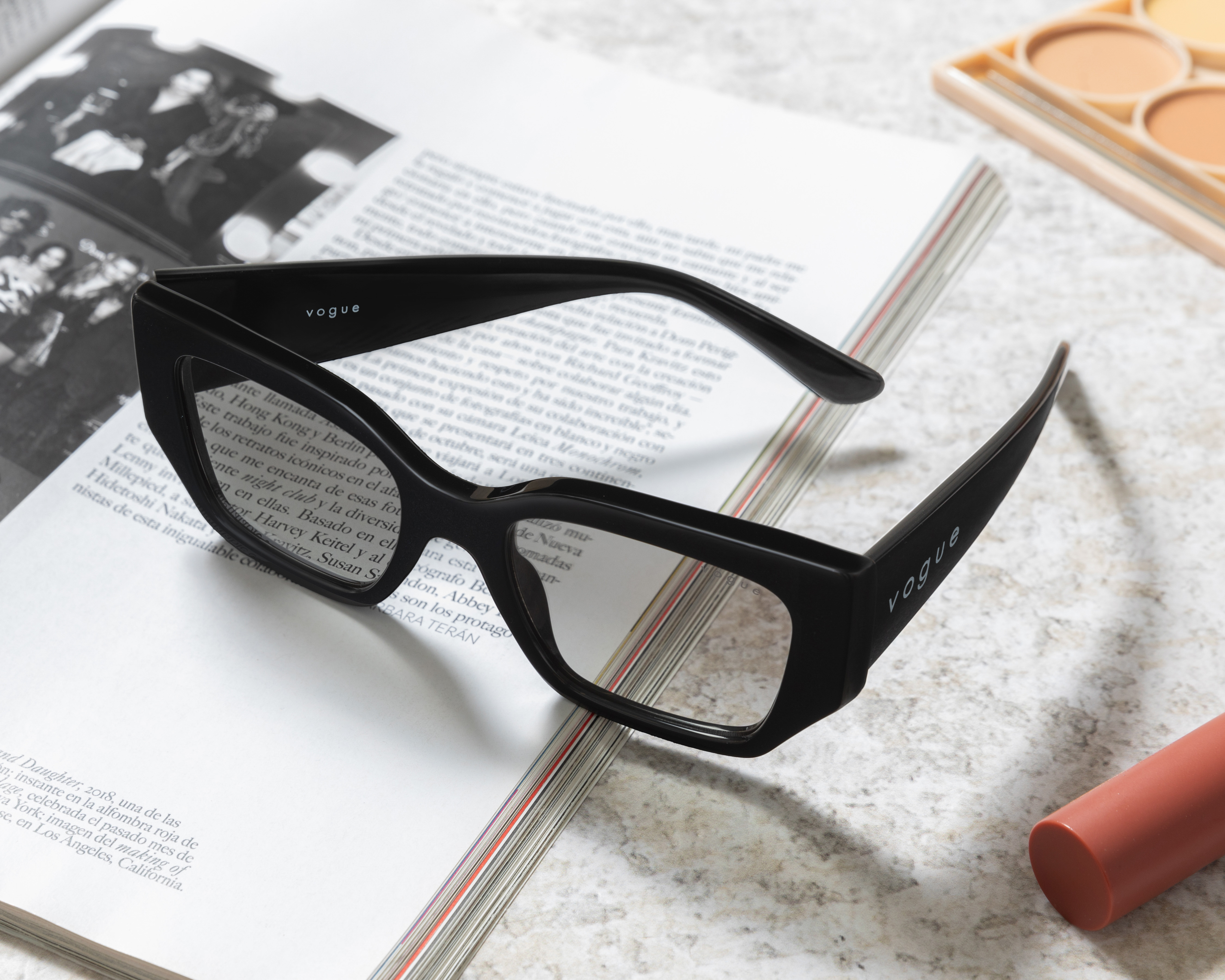 Foto 6 | Foto 6 | Lentes de Sol para Mujer Vogue Rectangular Negro