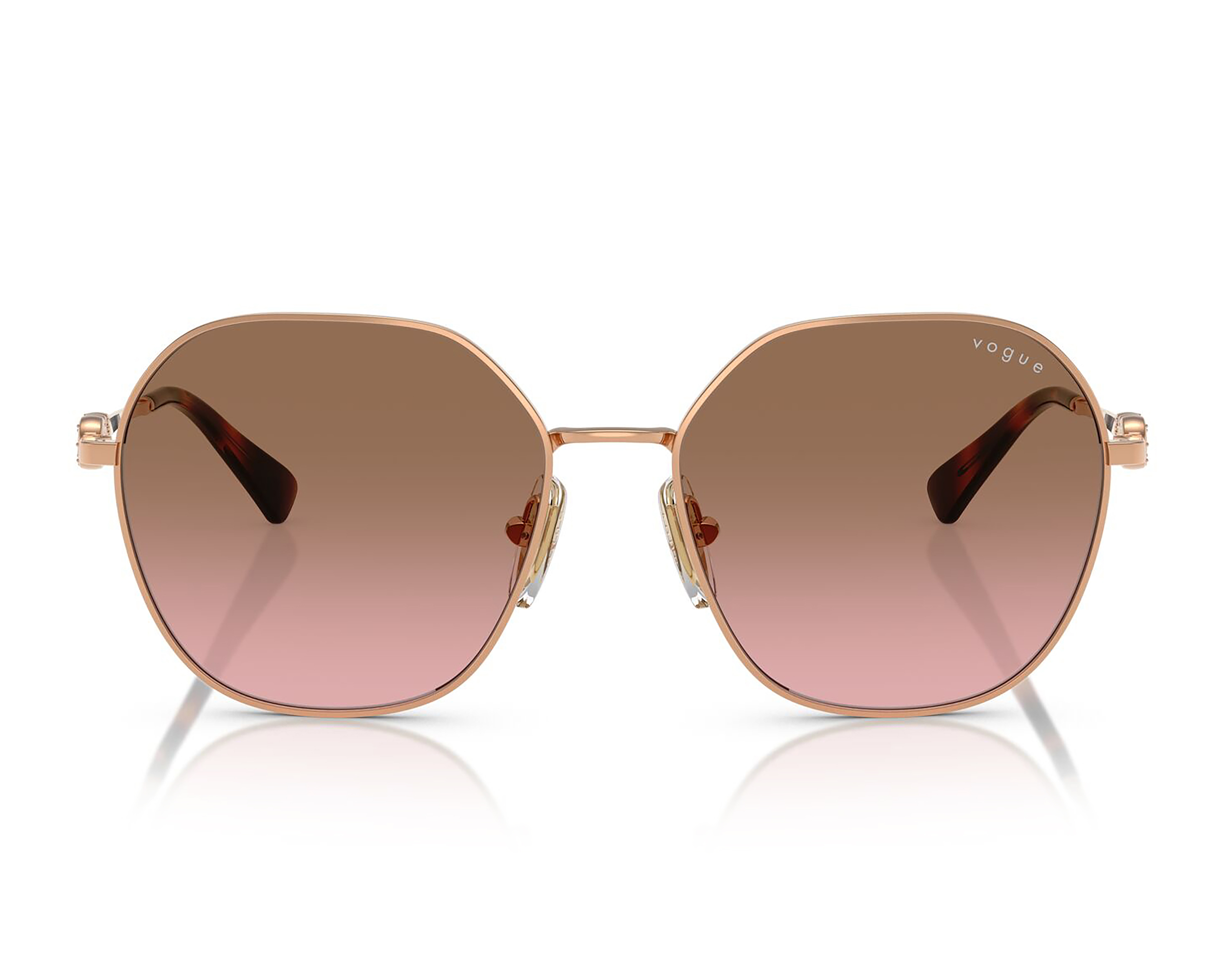 Foto 2 | Foto 2 | Lentes de Sol para Mujer Vogue Redondos Oro Rosa