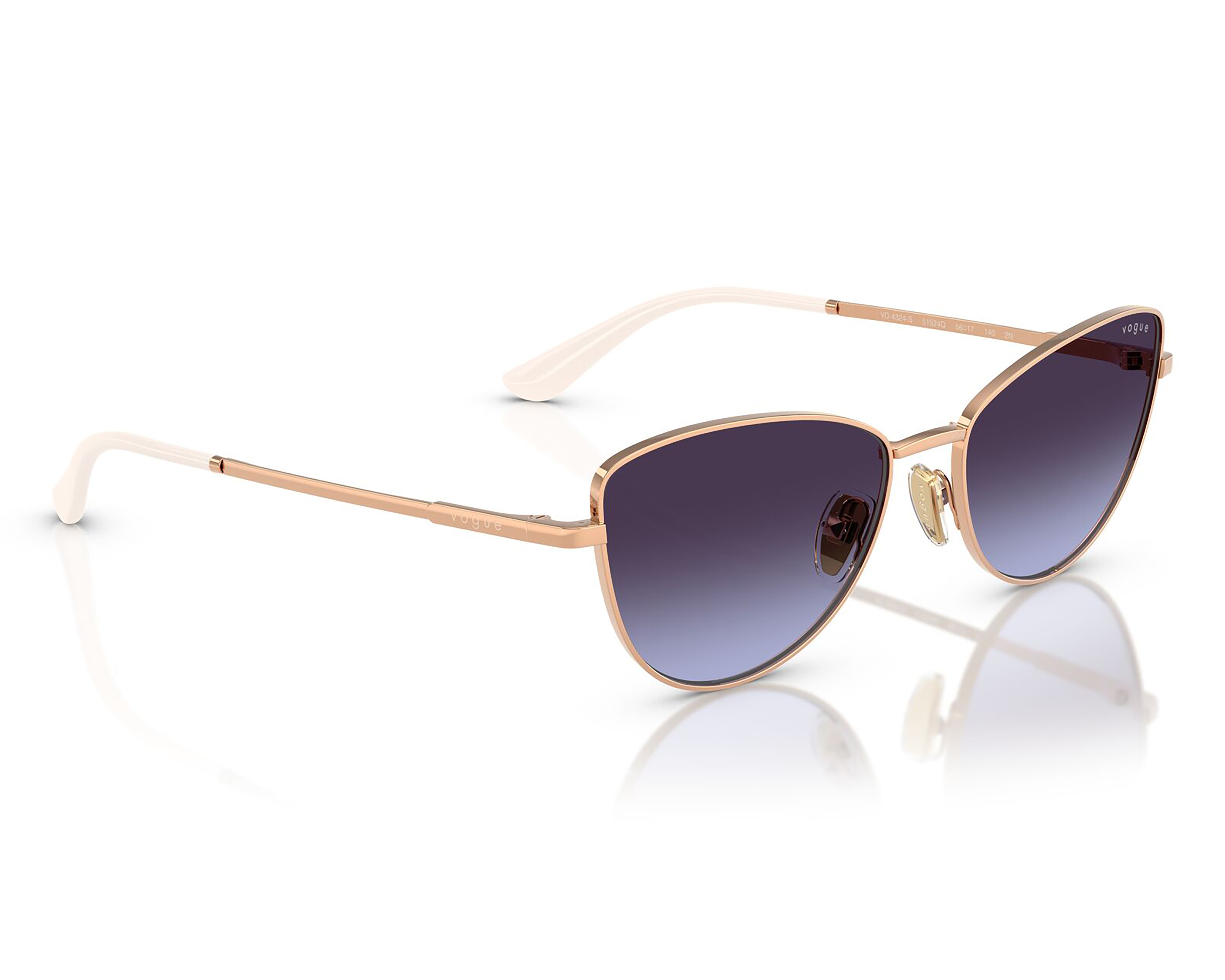 Foto 2 pulgar | Foto 1 | Lentes de Sol para Mujer Vogue Cat Eye Oro Rosa
