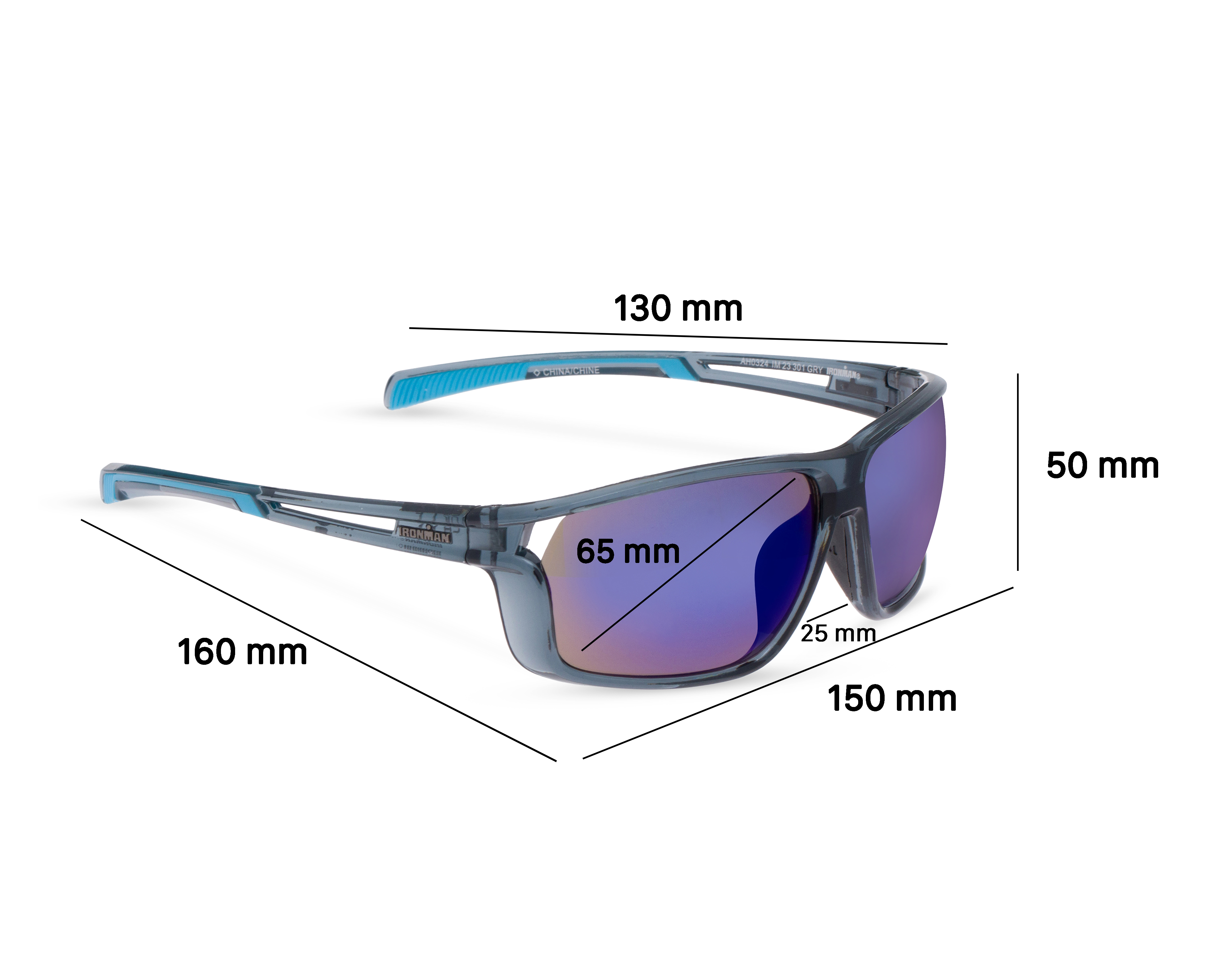 Foto 7 | Foto 7 | Lentes de Sol para Hombre Ironman Deportivos Grises