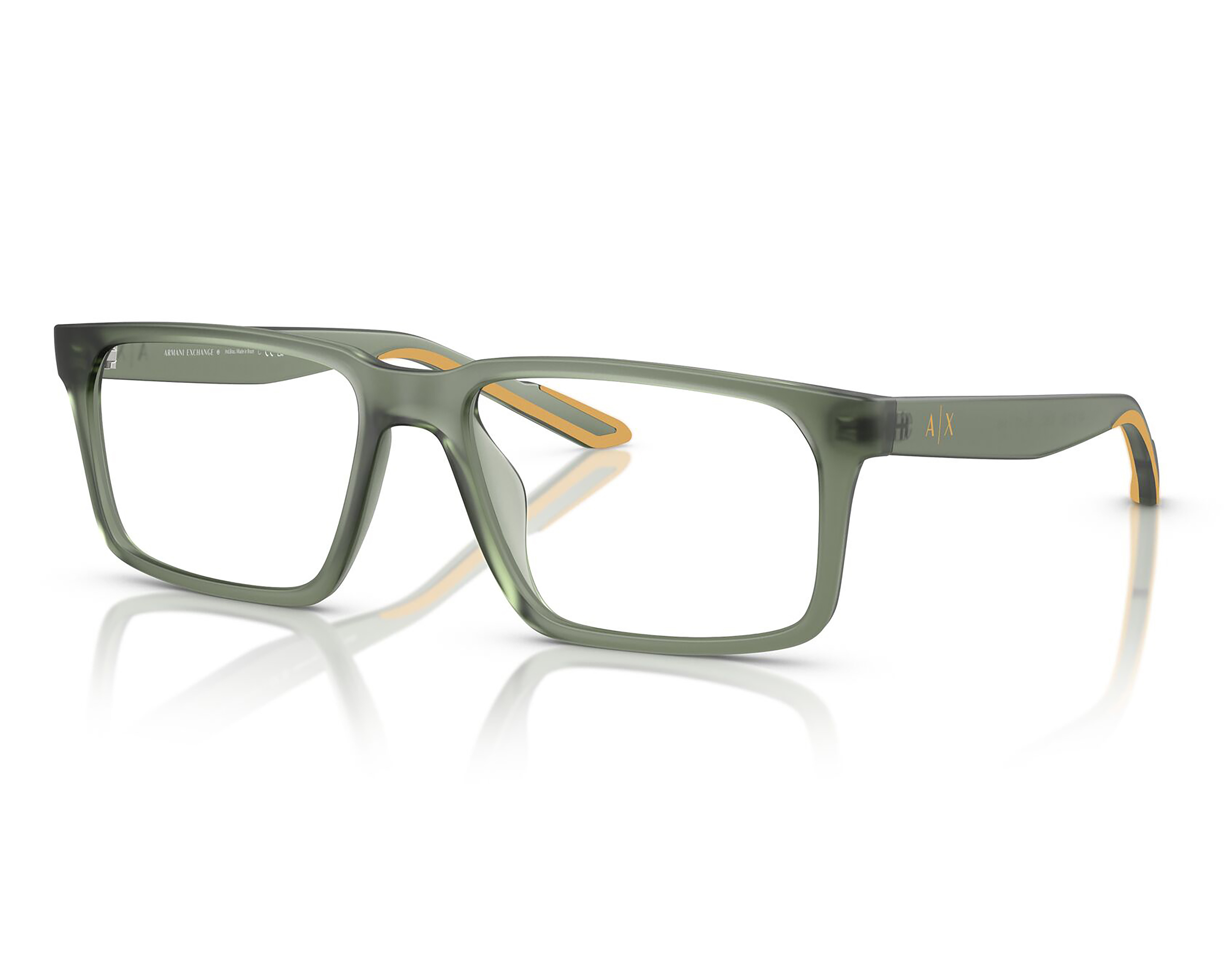 Armazón Oftálmico para Hombre Armani Exchange Rectangular Gris