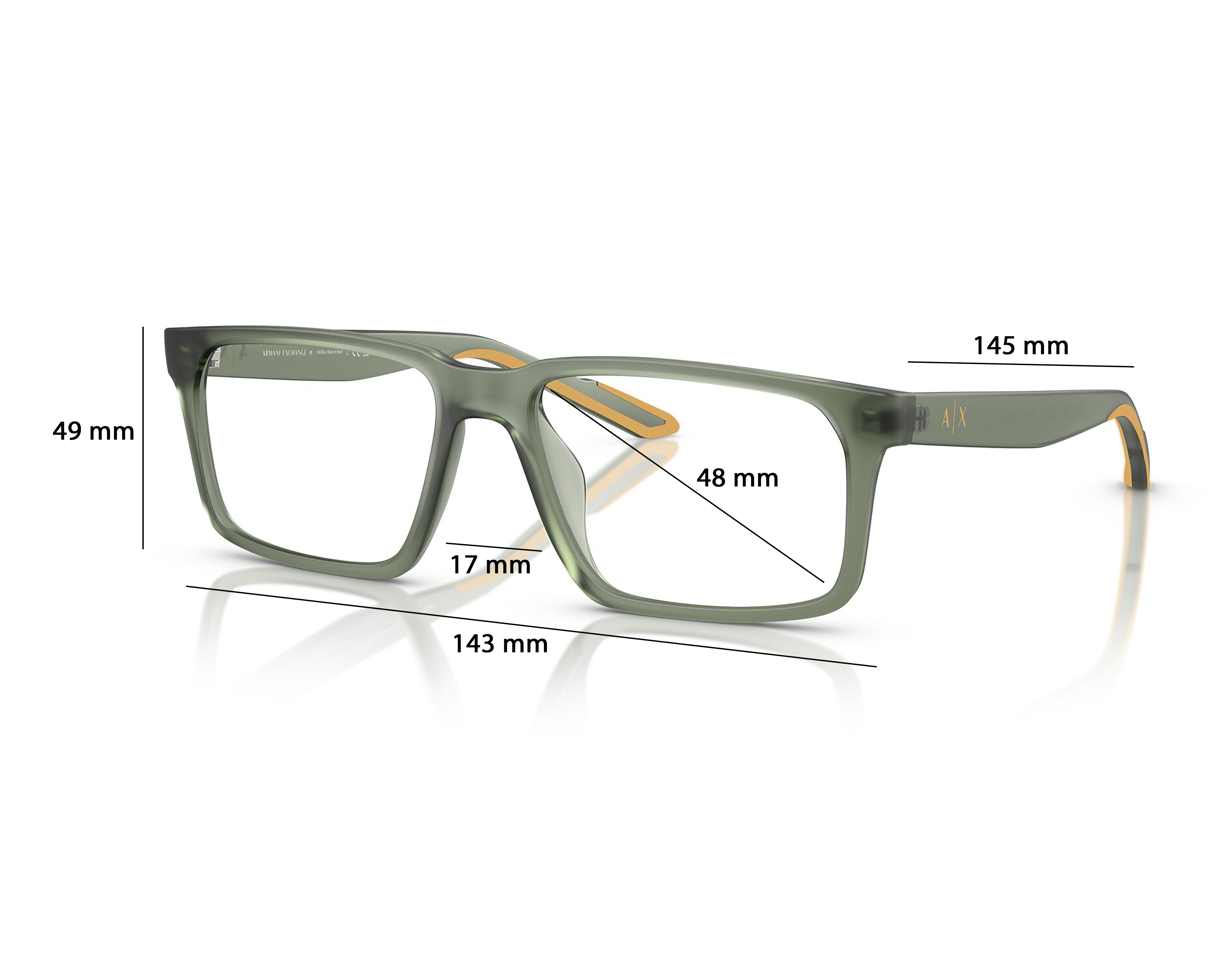 Foto 5 | Foto 5 | Armazón Oftálmico para Hombre Armani Exchange Rectangular Gris