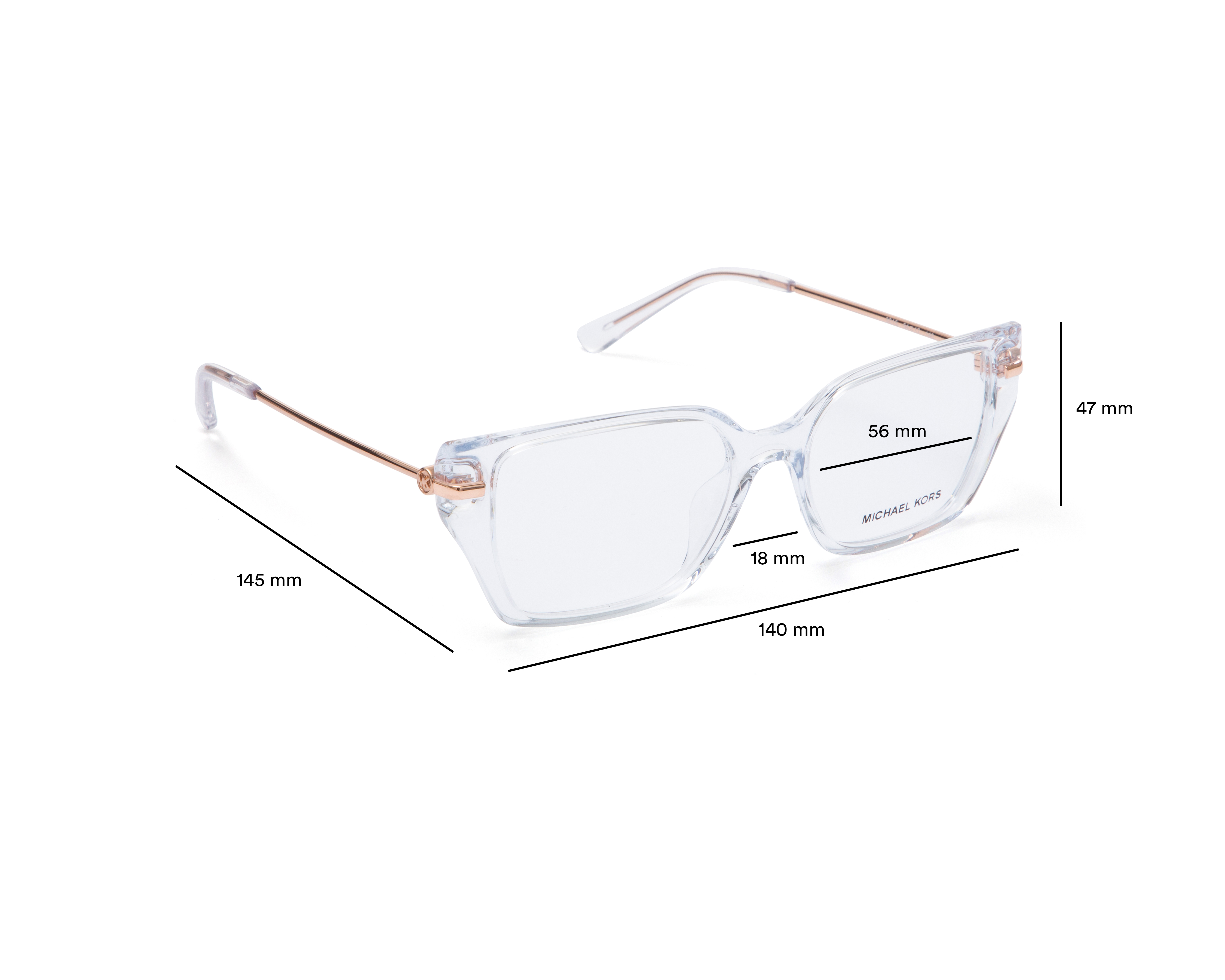 Foto 7 | Foto 7 | Armazón Oftálmico para Mujer Michael Kors Rectangular Transparente