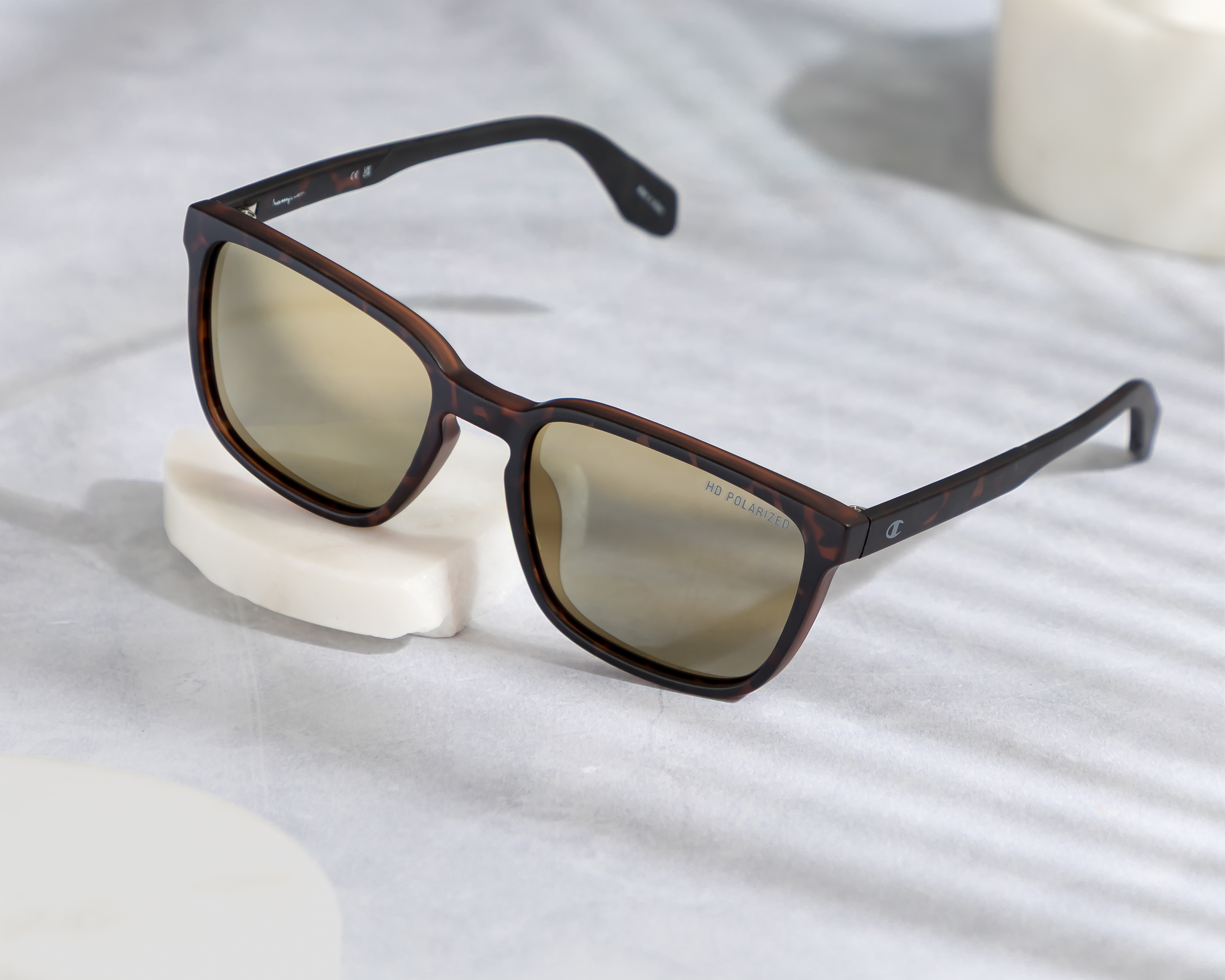 Foto 7 pulgar | Foto 6 | Lentes de Sol para Hombre Champion Cuadrados Cafés