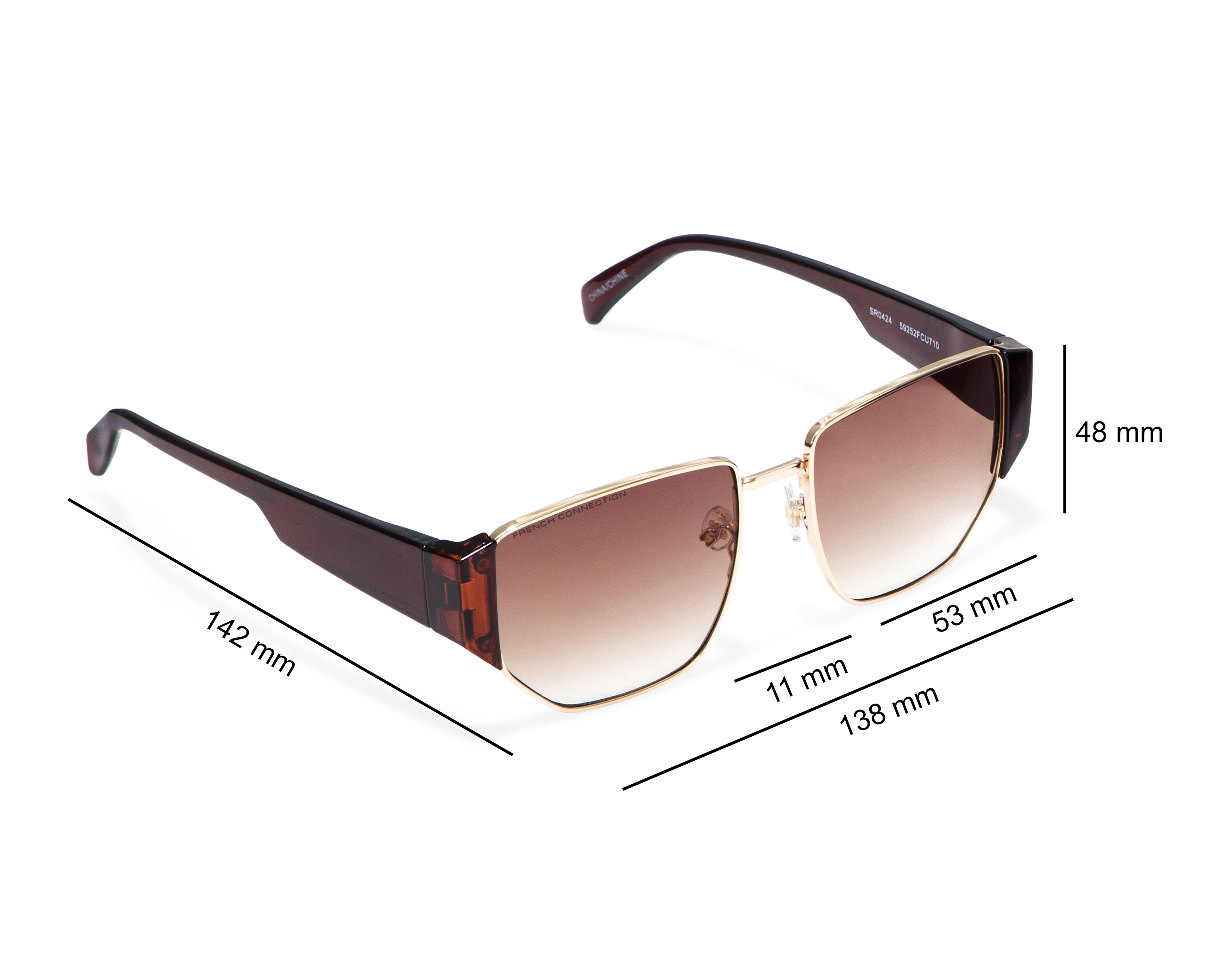 Foto 7 | Foto 7 | Lentes de Sol para Mujer French Connection Tea Cup 59252FCU710 Dorado