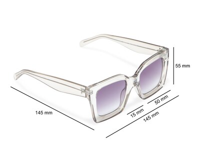 Foto 6 | Foto 6 | Lentes de Sol para Mujer French Connection Cuadrados Cristal