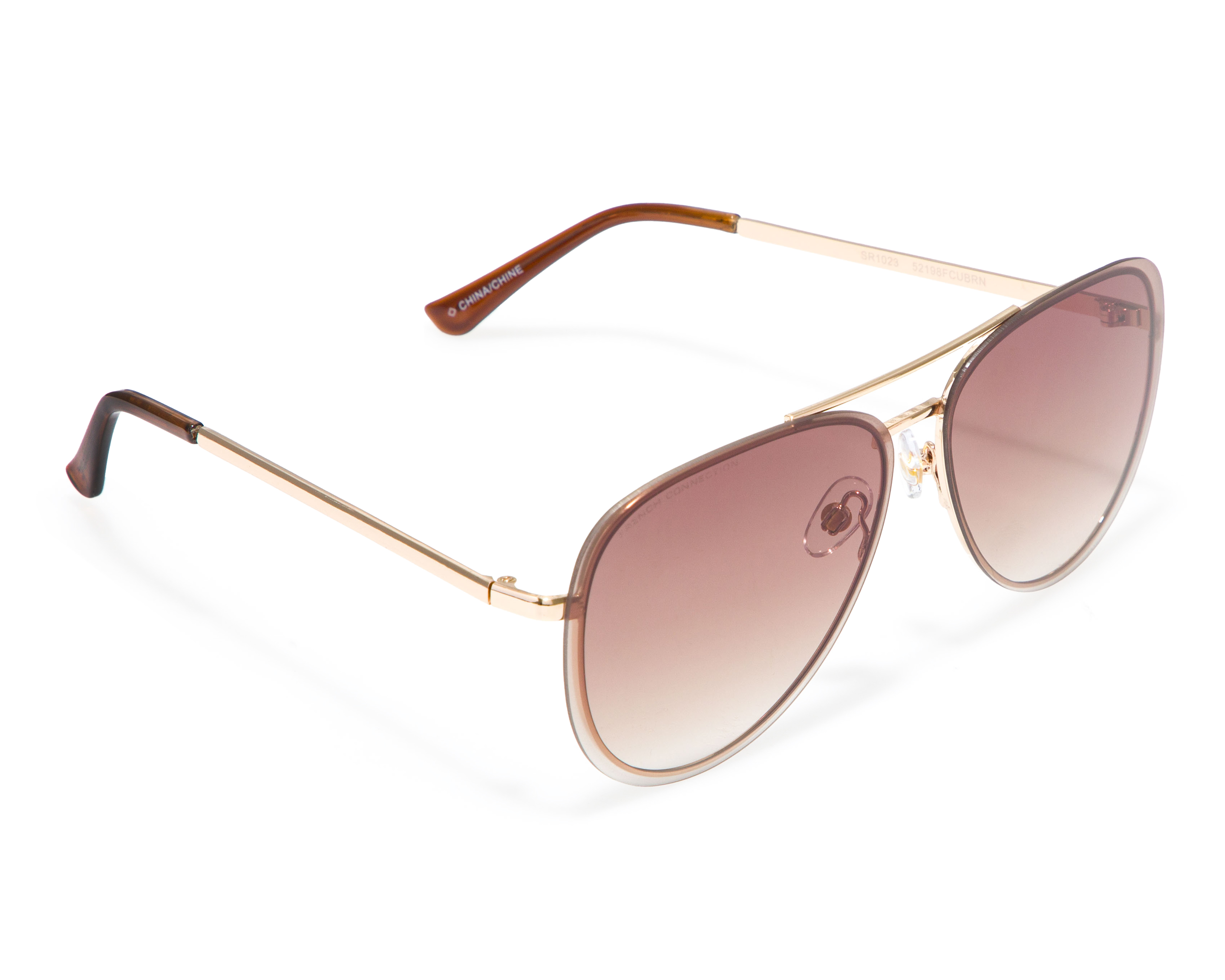 Lentes de Sol para Mujer French Connection Aviador 52198FCUBRN Dorado