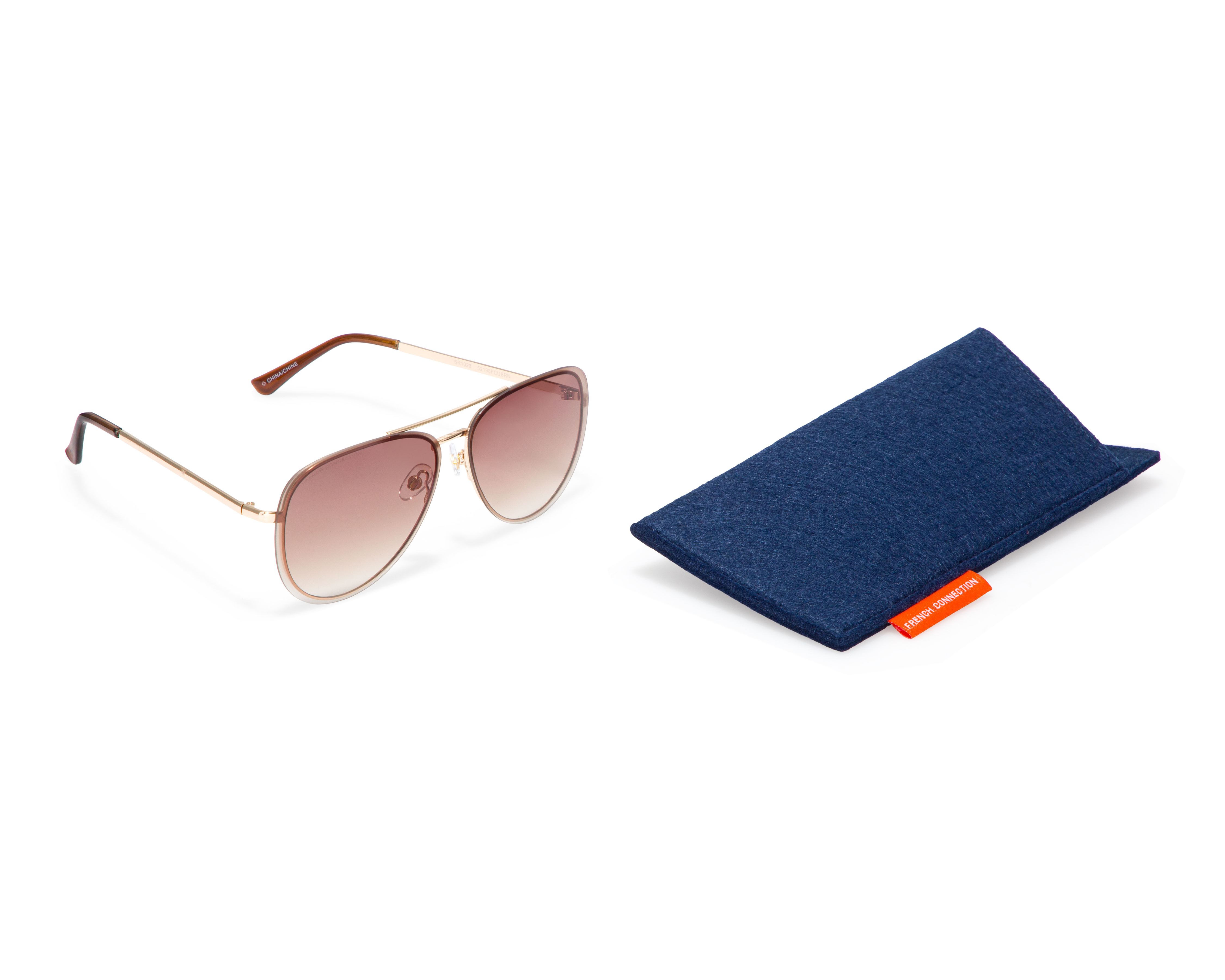 Foto 5 | Foto 5 | Lentes de Sol para Mujer French Connection Aviador 52198FCUBRN Dorado