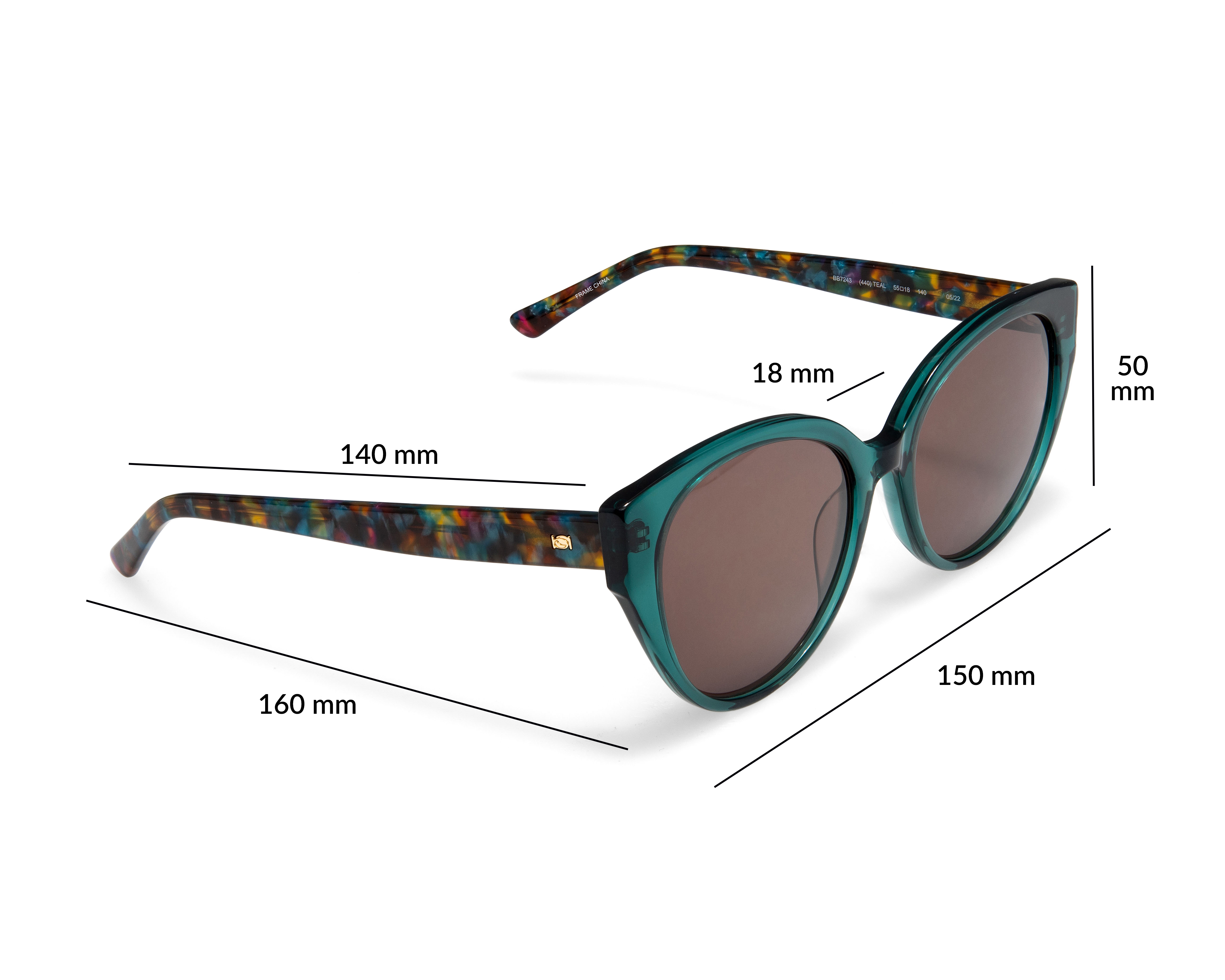 Foto 8 pulgar | Foto 7 | Lentes de Sol para Mujer Bebe Redondos Multicolor