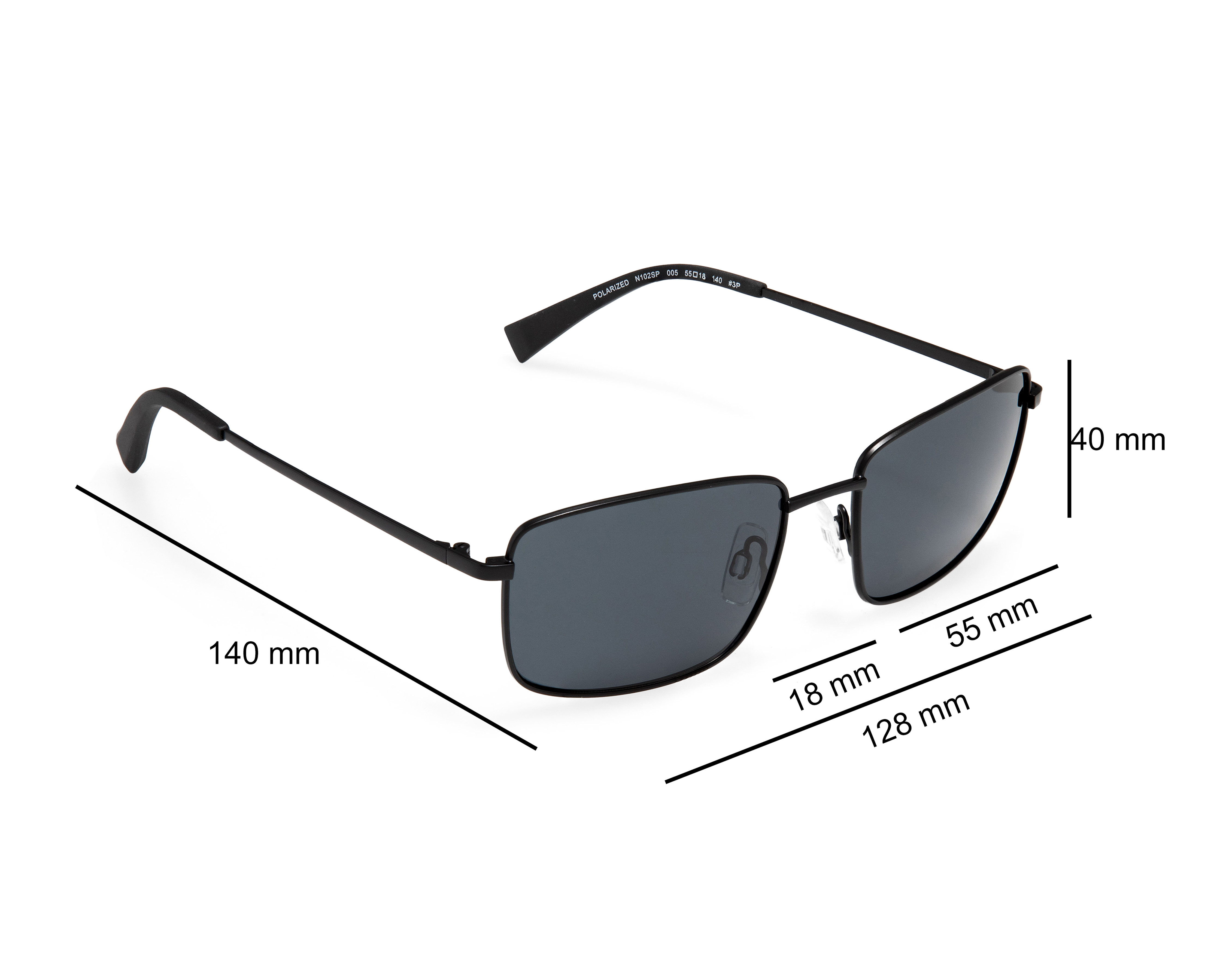 Foto 8 pulgar | Foto 7 | Lentes de Sol para Hombre Nautica Rectangulares Negros