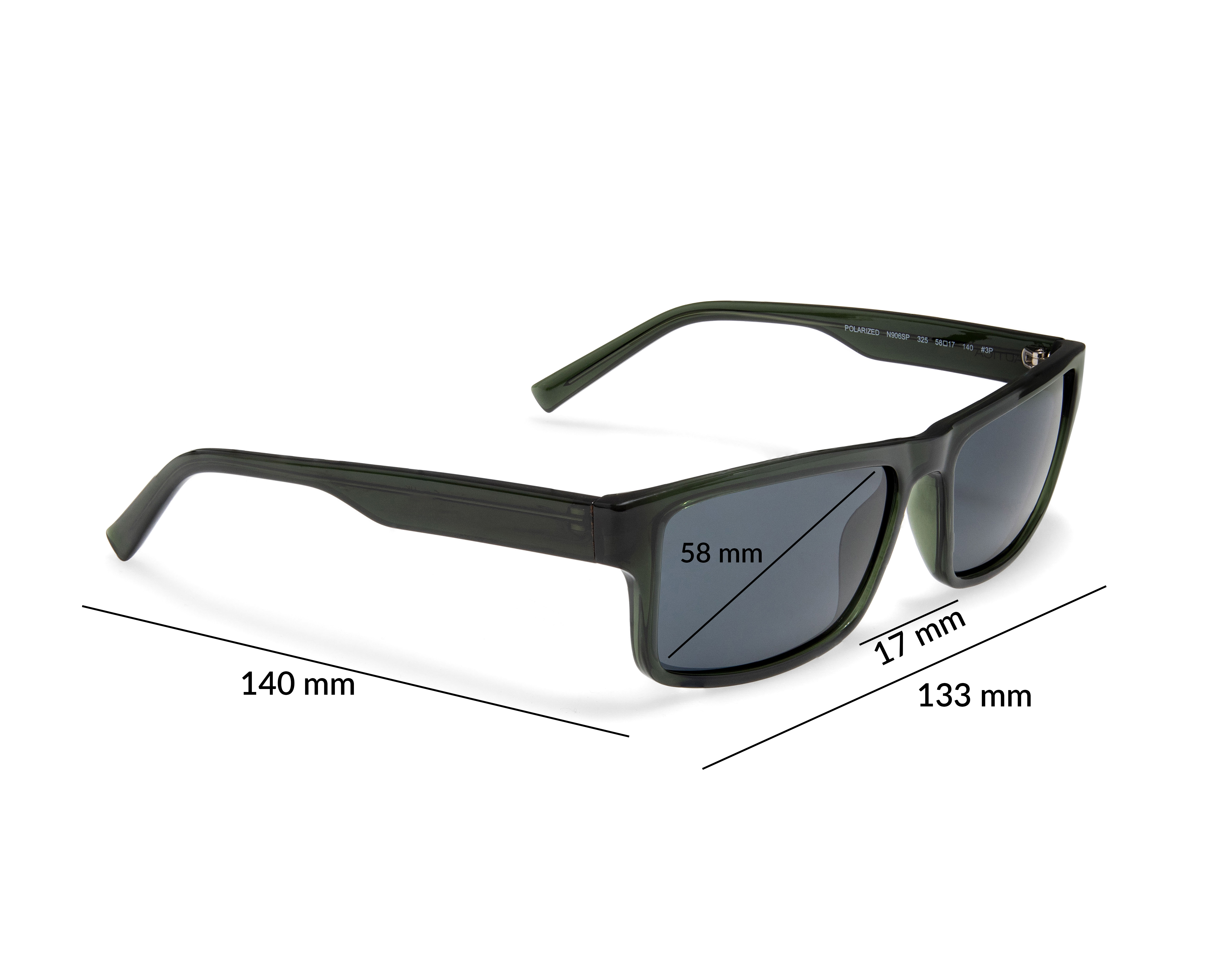 Foto 8 pulgar | Foto 7 | Lentes de Sol para Hombre Nautica Rectangulares Negros