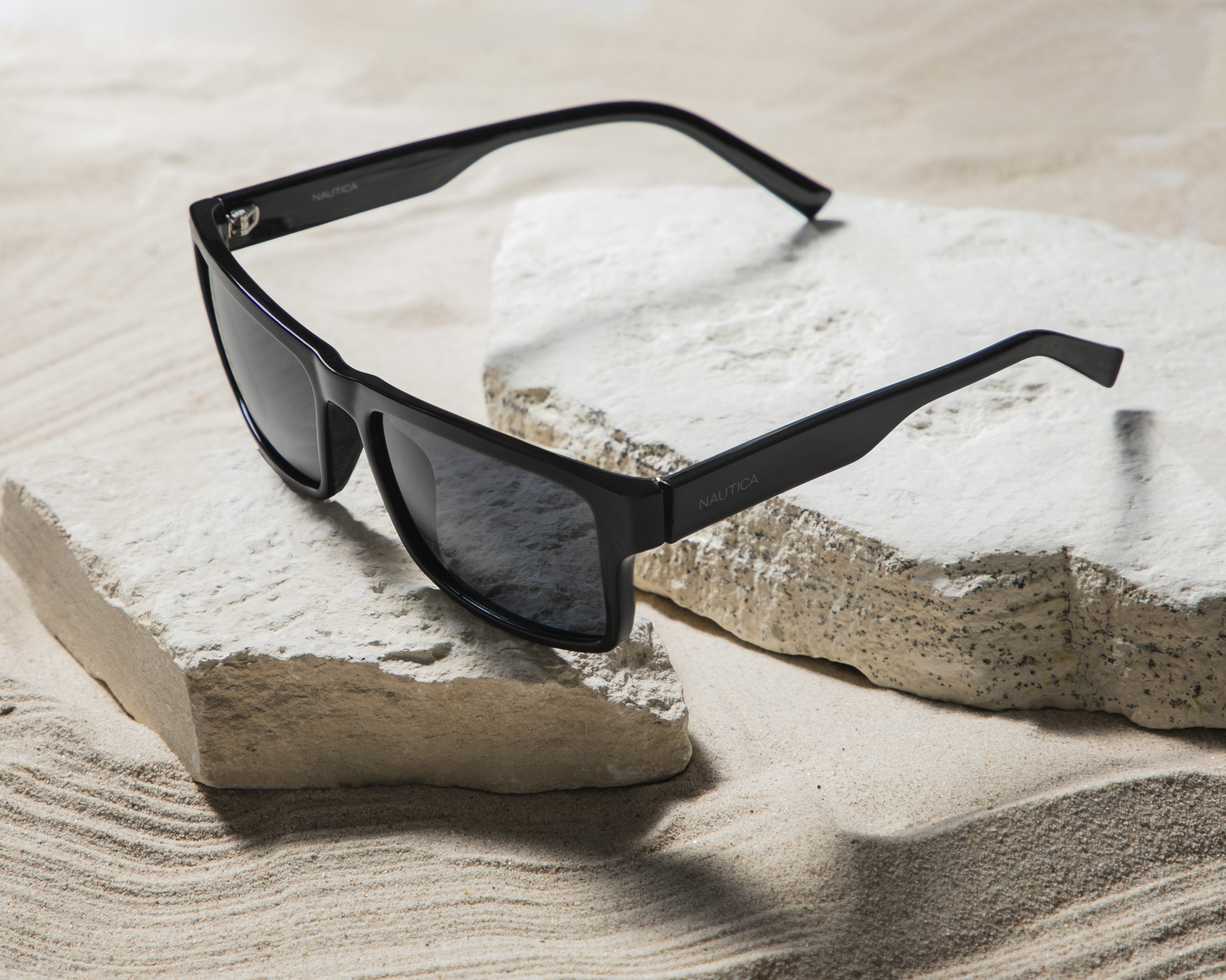 Foto 7 pulgar | Foto 6 | Lentes de Sol para Hombre Nautica Rectangulares Negros