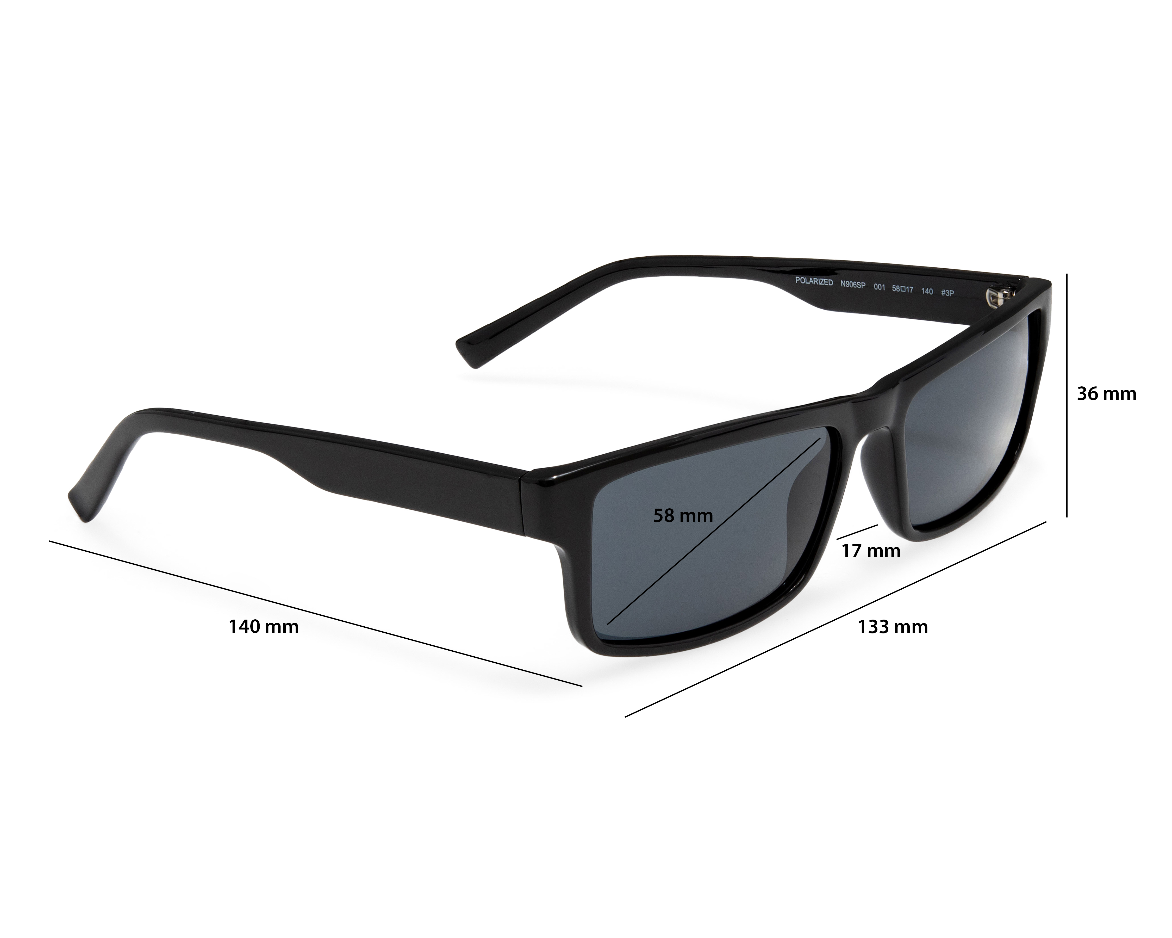 Foto 8 pulgar | Foto 7 | Lentes de Sol para Hombre Nautica Rectangulares Negros
