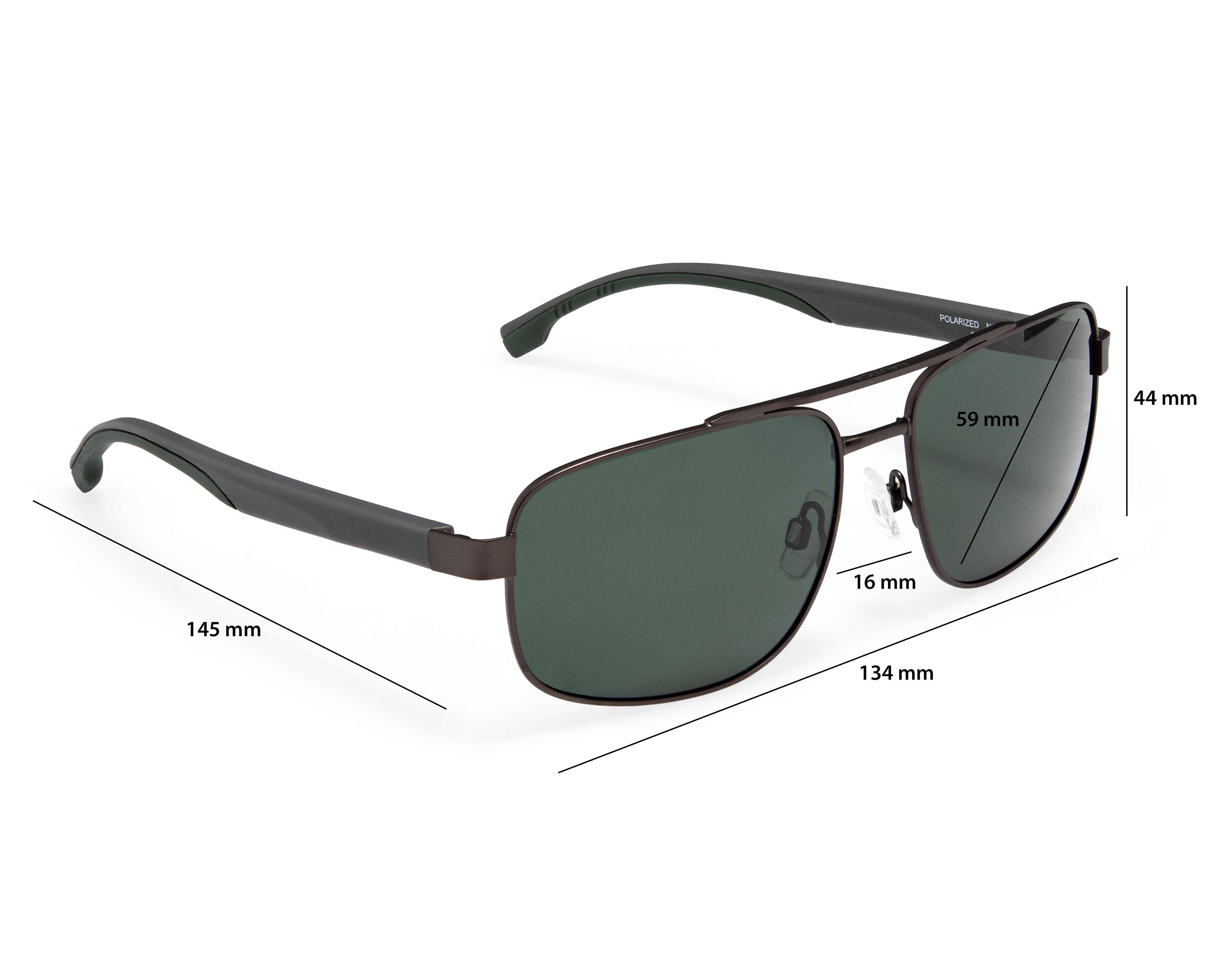 Foto 8 pulgar | Foto 7 | Lentes de Sol para Hombre Nautica Aviador Grises