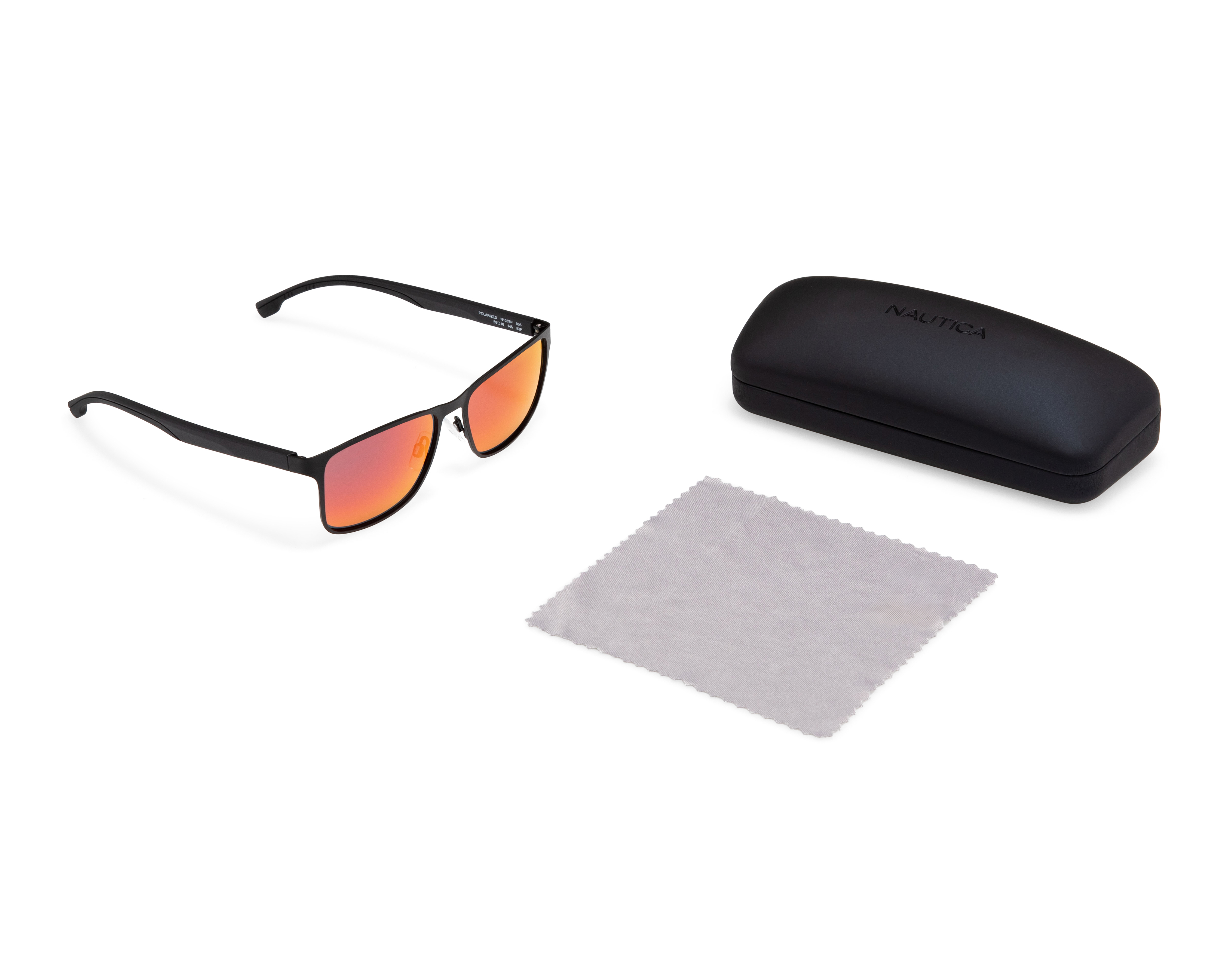 Foto 6 pulgar | Foto 5 | Lentes de Sol para Hombre Nautica Rectangulares Negros