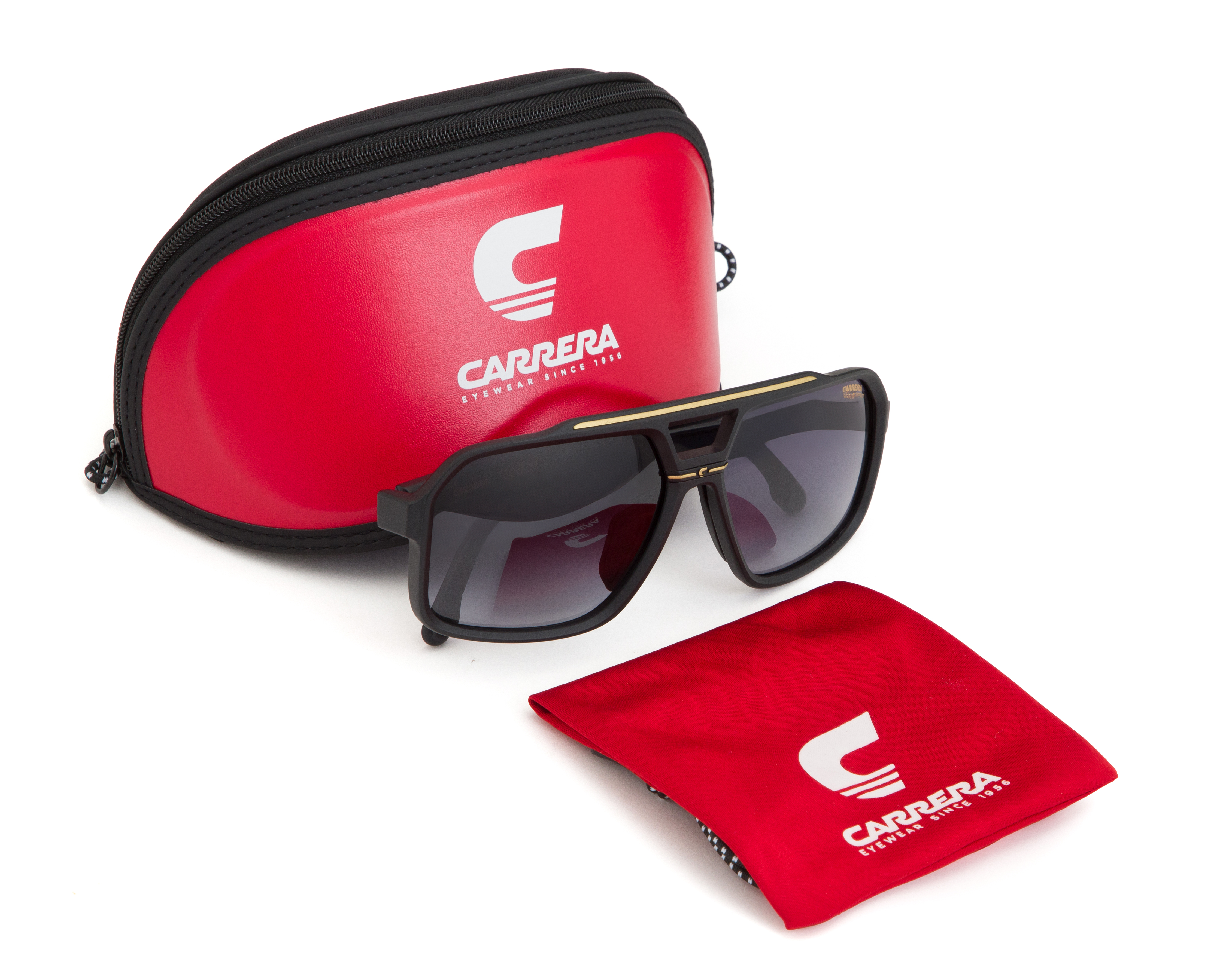 Foto 6 pulgar | Foto 5 | Lentes de Sol para Hombre Carrera Cuadrados Sport Negros