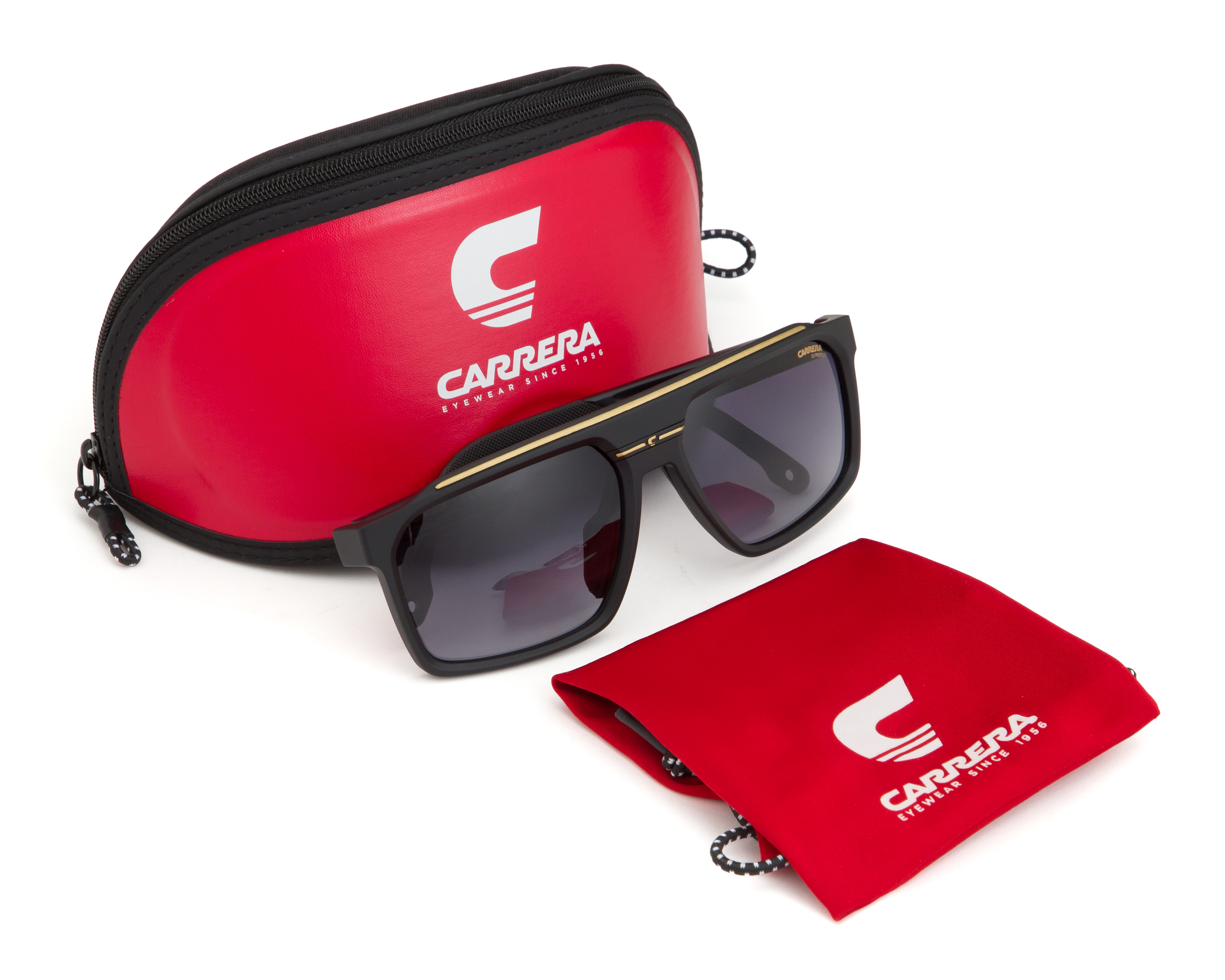 Foto 6 pulgar | Foto 5 | Lentes de Sol para Hombre Carrera Cuadrados Sport Negros