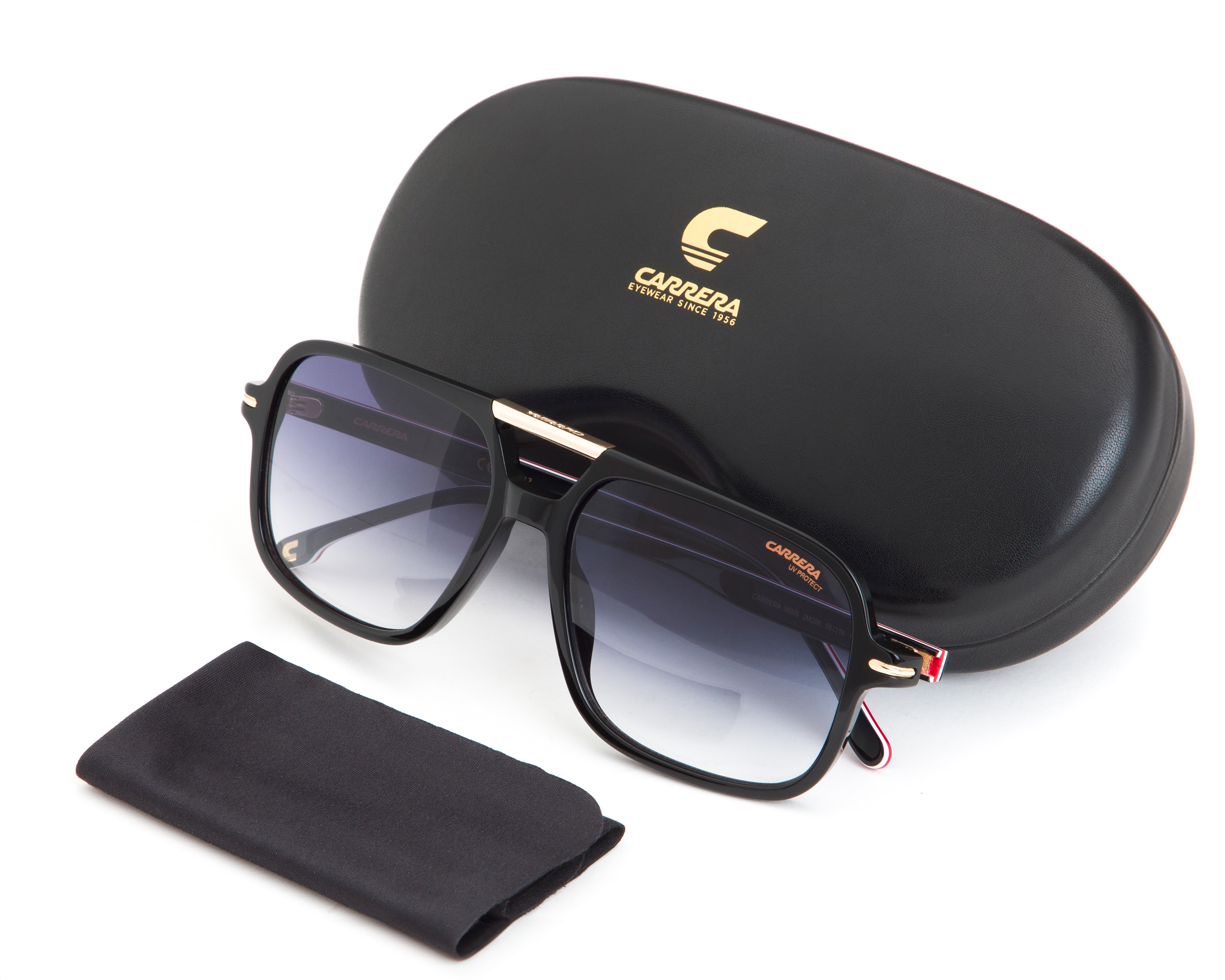 Foto 6 pulgar | Foto 5 | Lentes de Sol para Hombre Carrera Cuadrados Negros