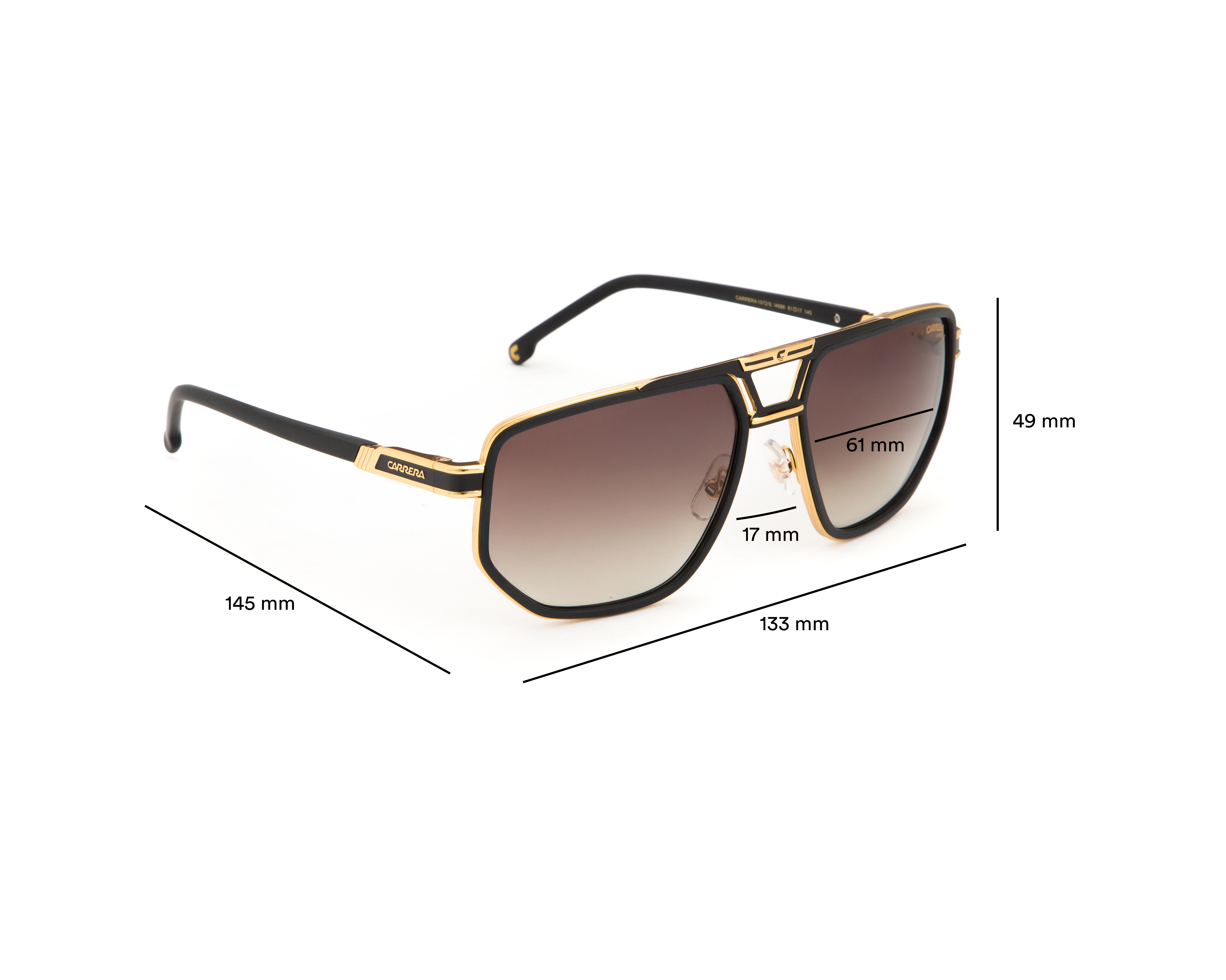 Foto 7 | Foto 7 | Lentes de Sol para Hombre Carrera Cuadrados Multicolor