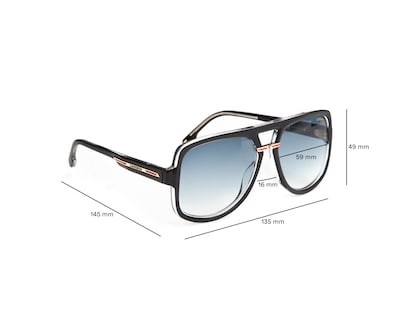 Foto 7 | Foto 7 | Lentes de Sol para Hombre Carrera Cuadradas Victory C10/s Negros