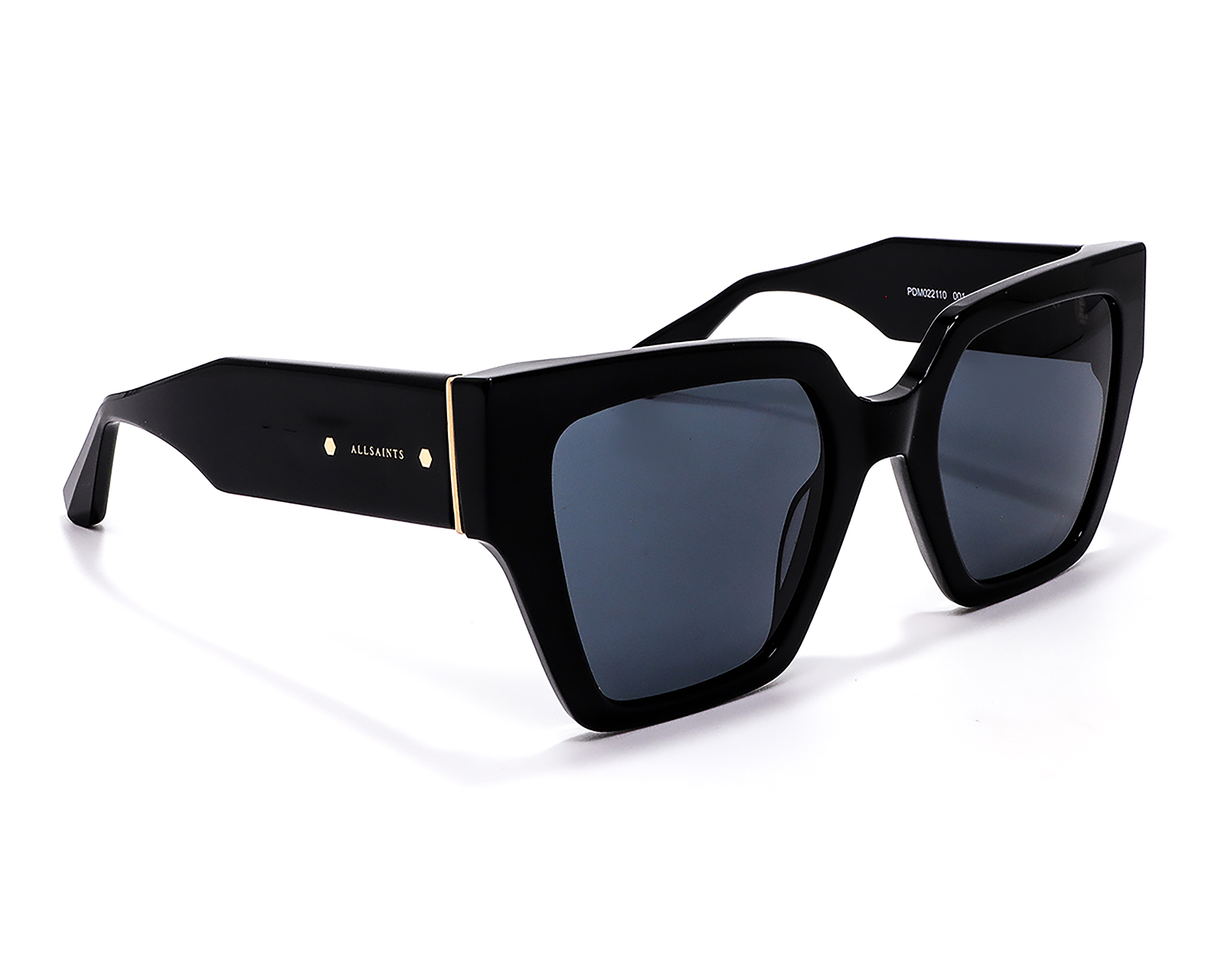 Lentes de Sol Unisex All Saints Cuadrados Negros