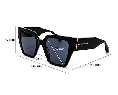 Foto 6 | Foto 6 | Lentes de Sol Unisex All Saints Cuadrados Negros