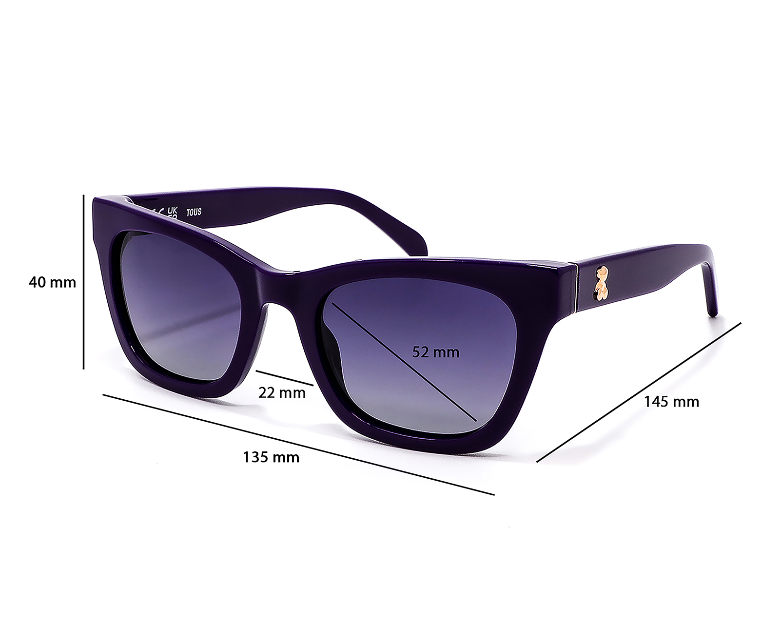Foto 7 pulgar | Foto 6 | Lentes de Sol para Mujer Tous Cat Eye Violeta